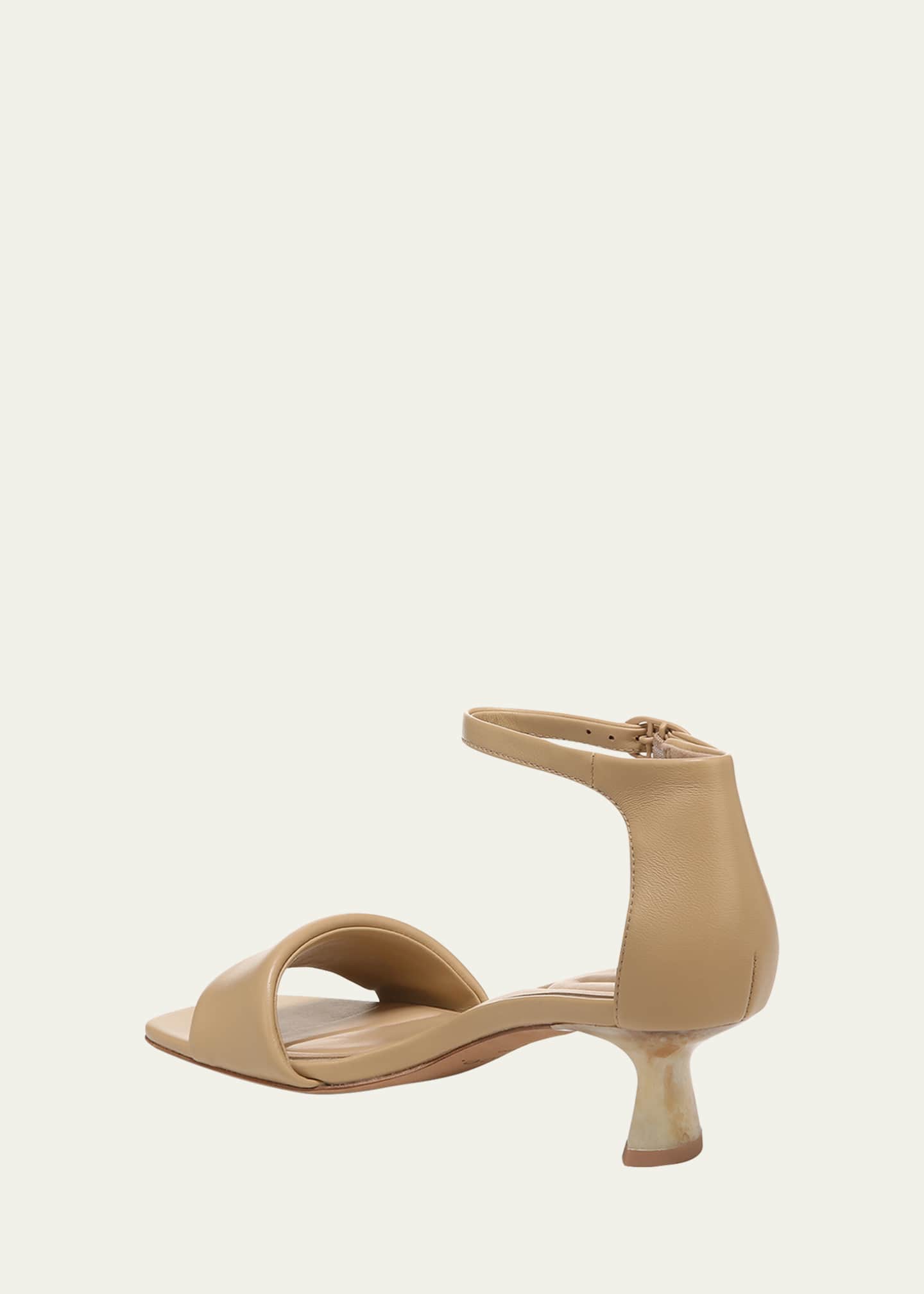 Leather kitten heel clearance sandals