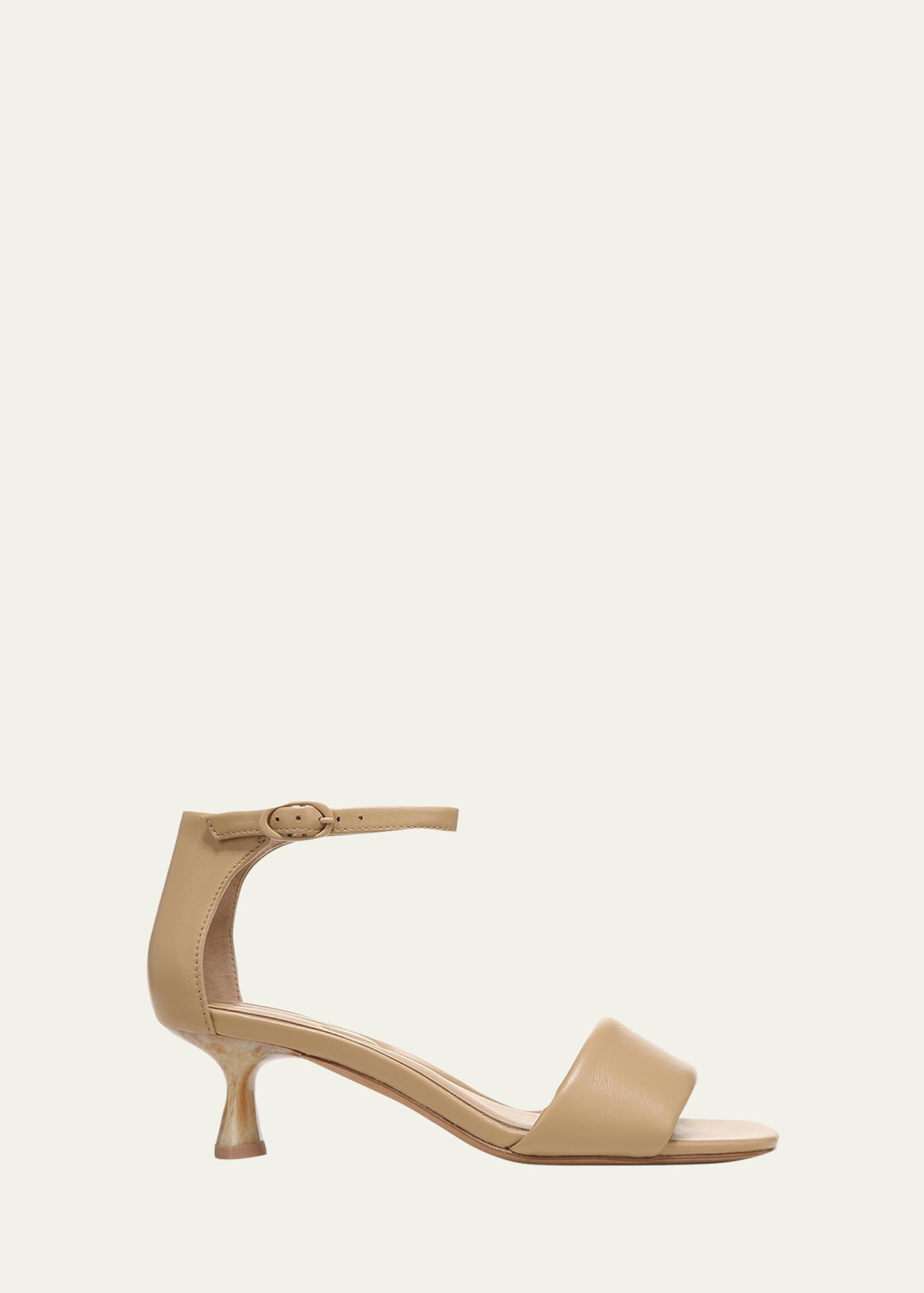 Leather kitten heel sandals cheap