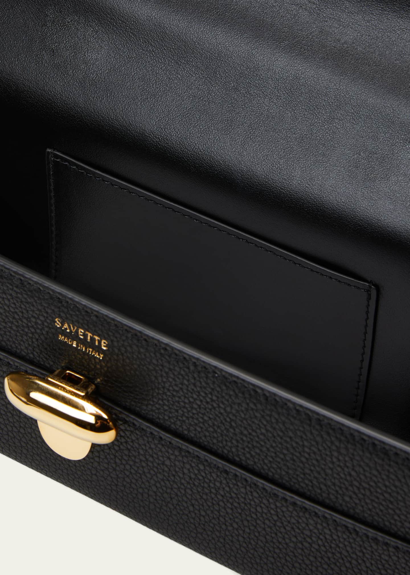 Savette Slim Leather Pochette Top-Handle Bag - Bergdorf Goodman