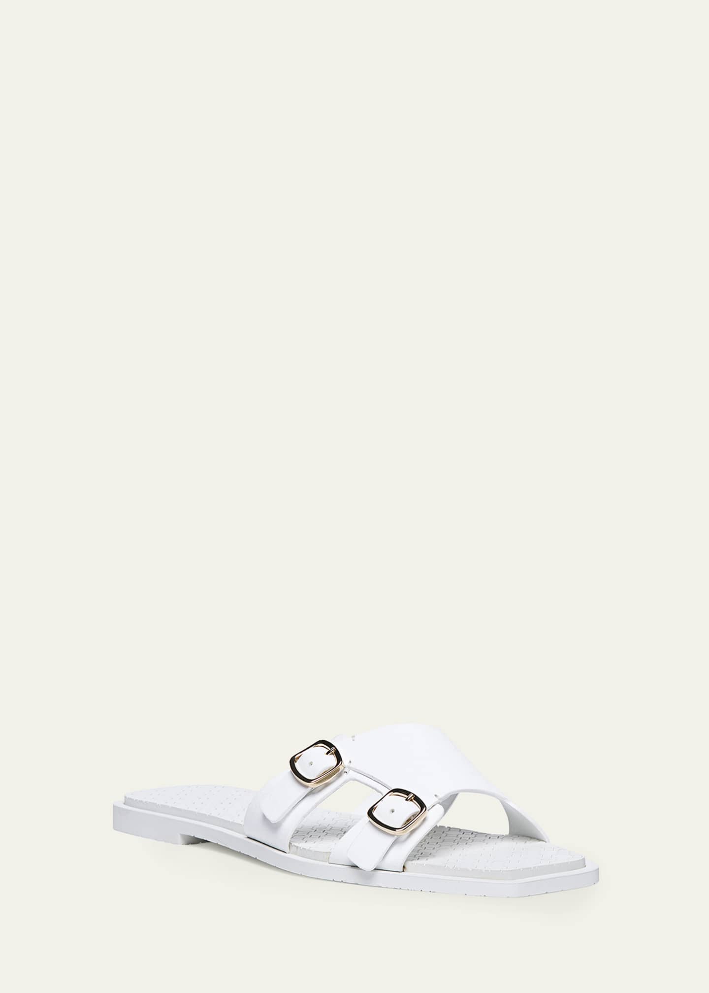Santoni Lepus Flat Pool Slides Image 2 of 4