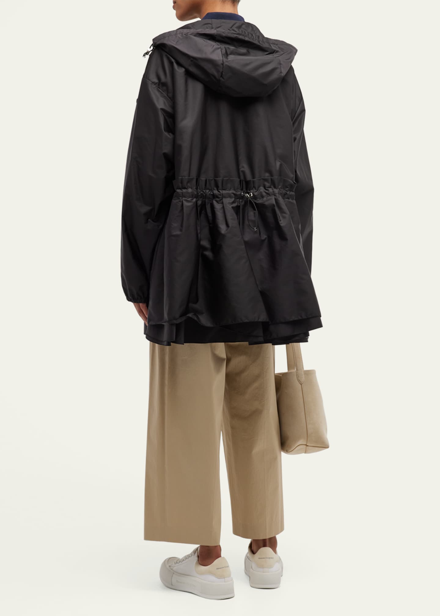 Moncler Wete Parka Jacket with Gathered Waist Image 3 of 5