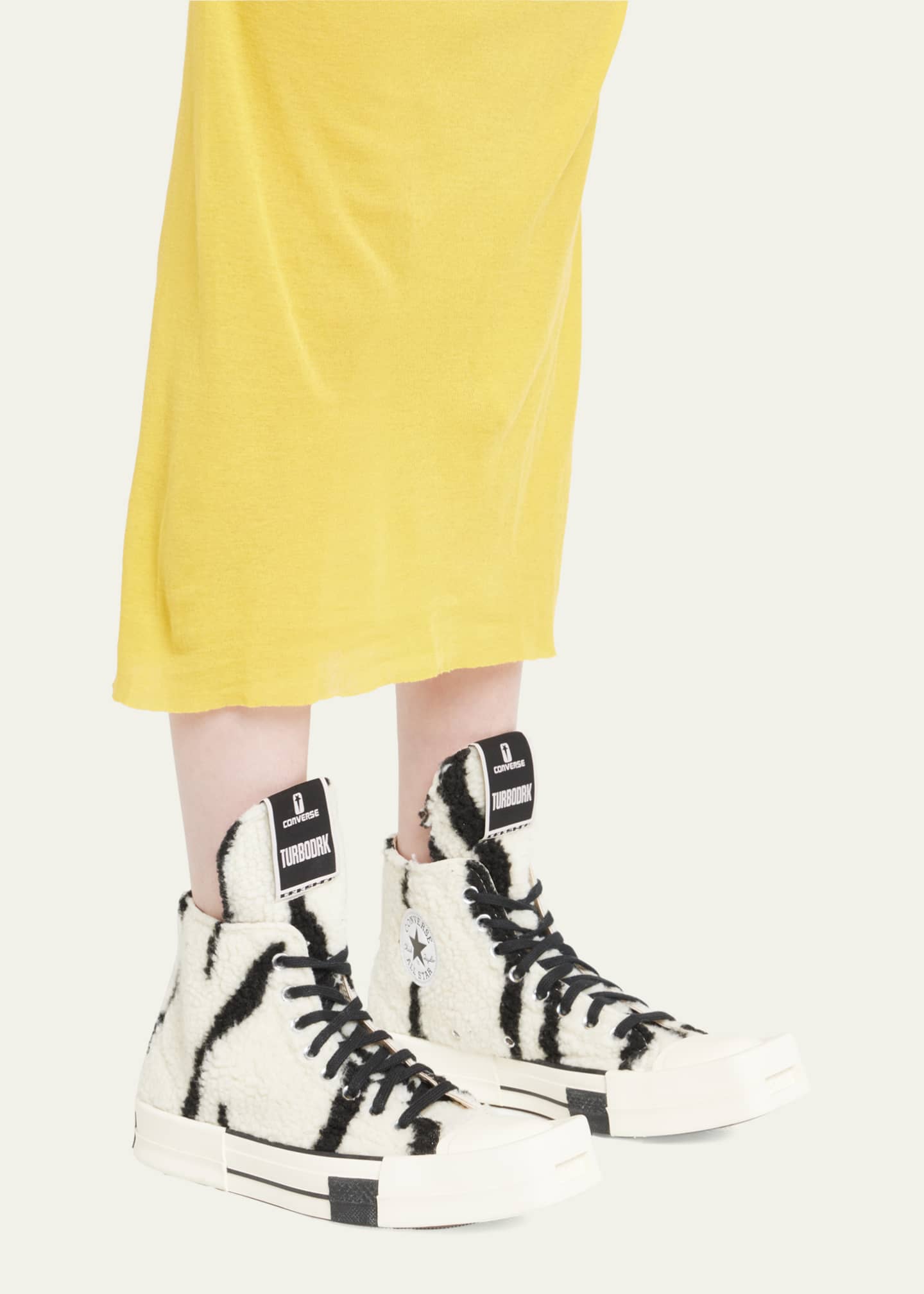 Converse faux fur high top on sale