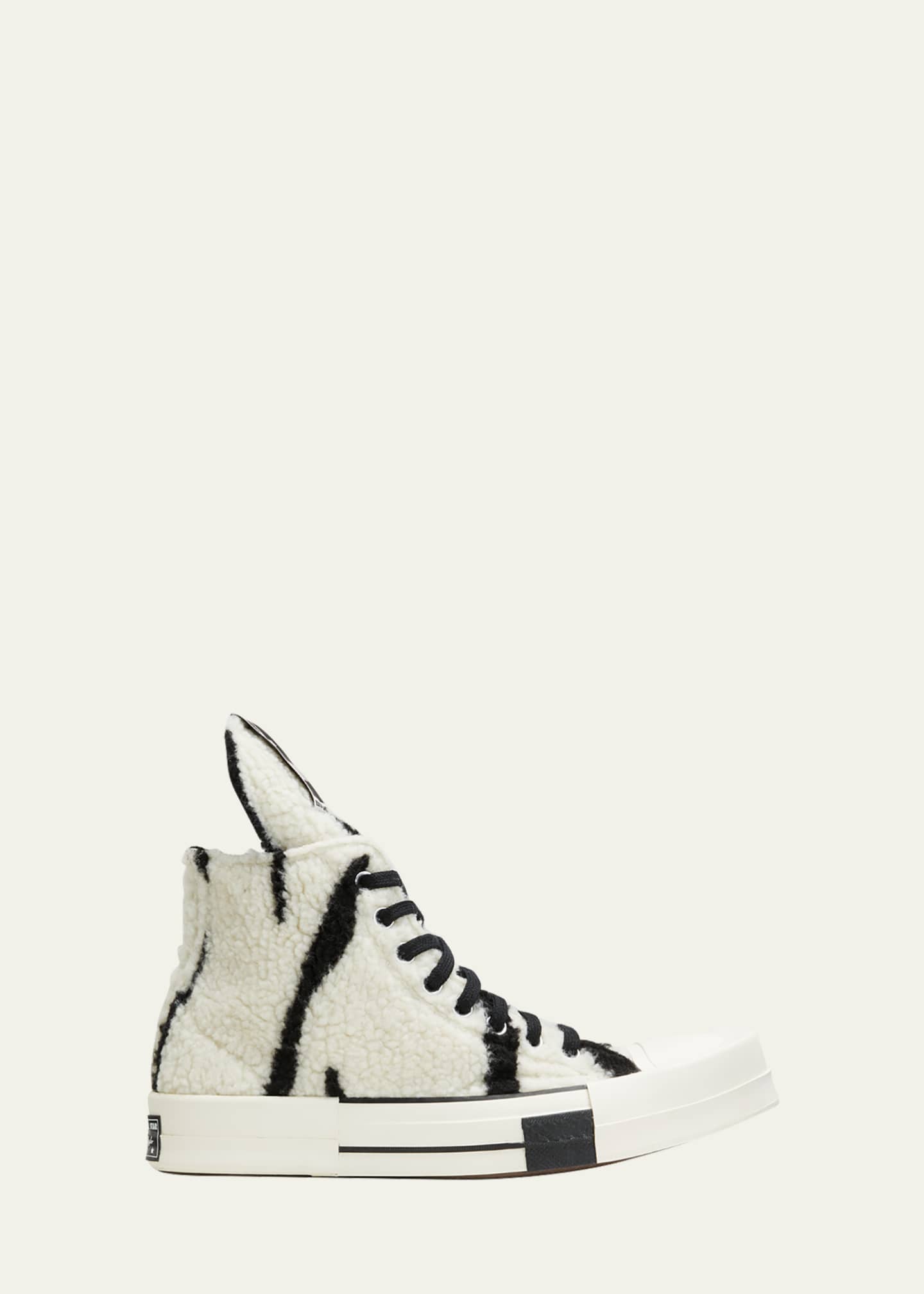 Fur High Top Sneakers