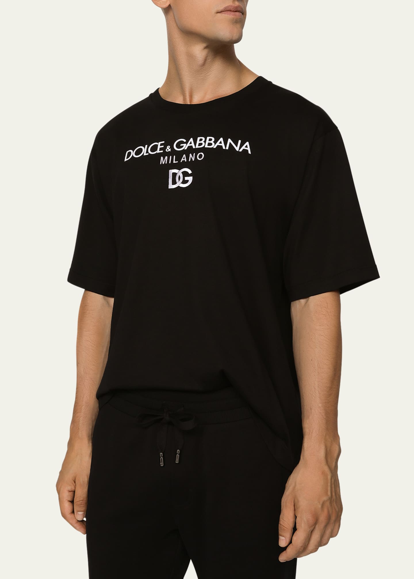 Dolce&Gabbana Men's Jersey Logo T-Shirt - Bergdorf Goodman