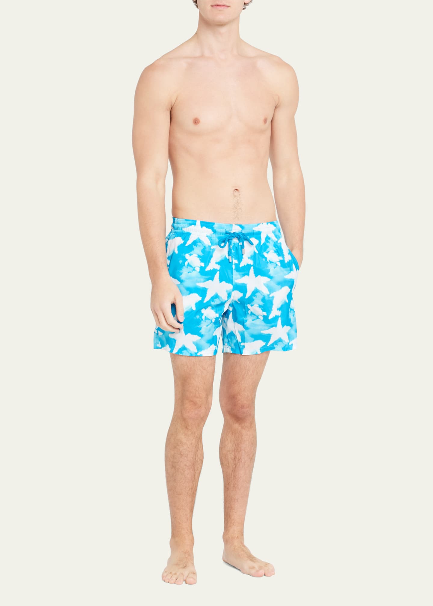 Mens shark hot sale swim trunks