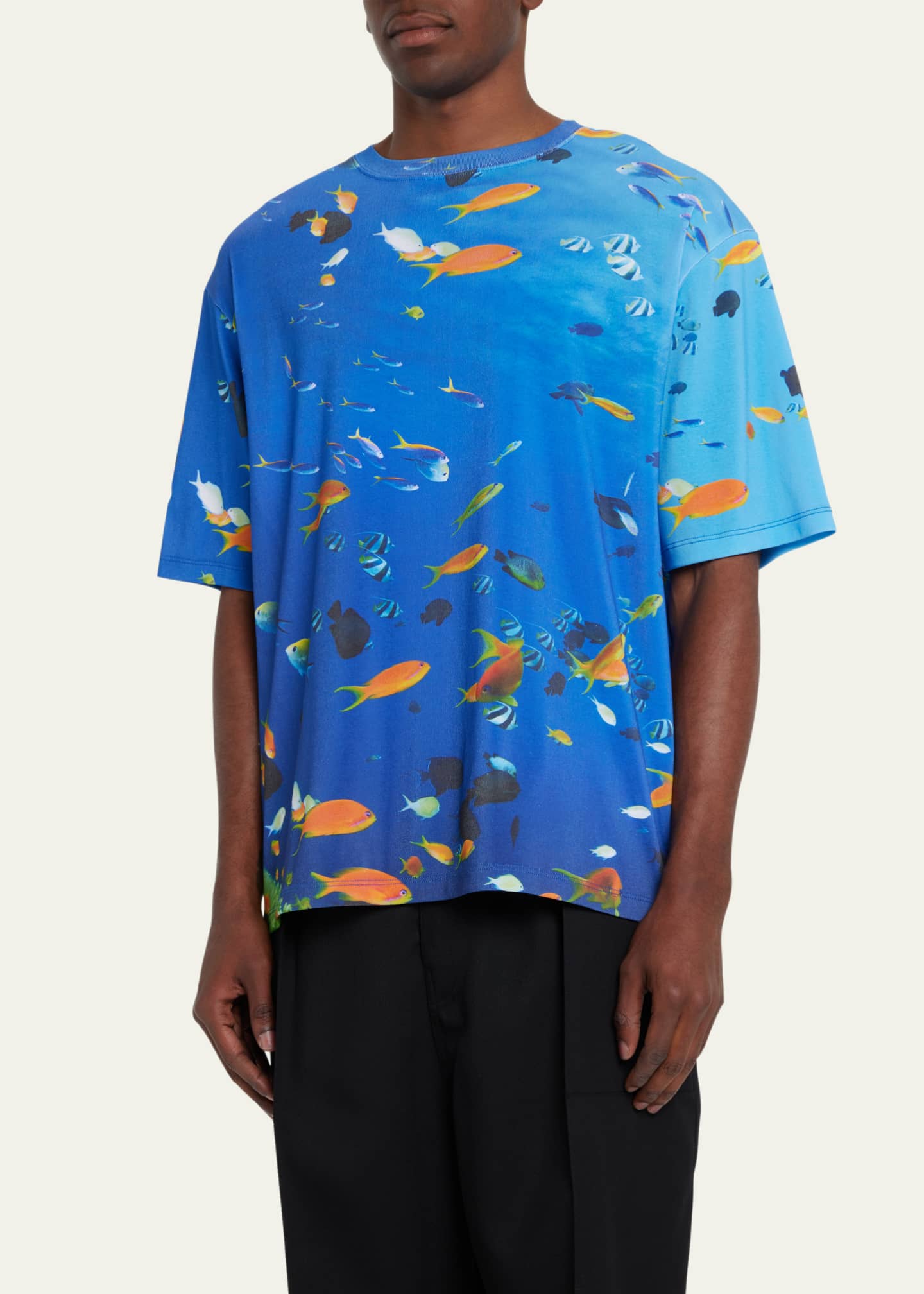 Loewe Men's AquariumPrint TShirt Bergdorf Goodman