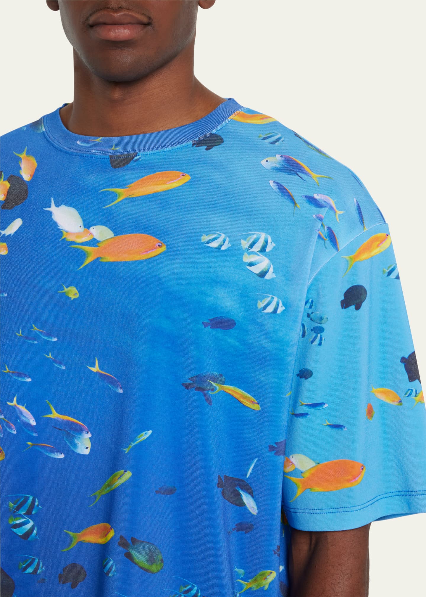 Loewe Men's AquariumPrint TShirt Bergdorf Goodman