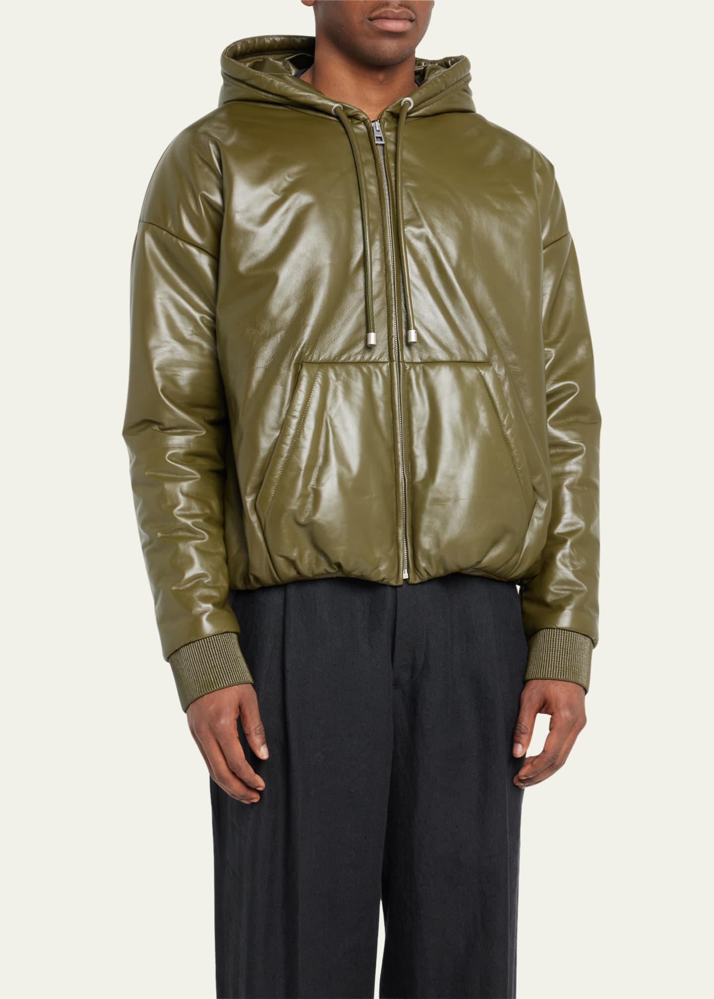Loewe men's leather jacket on sale