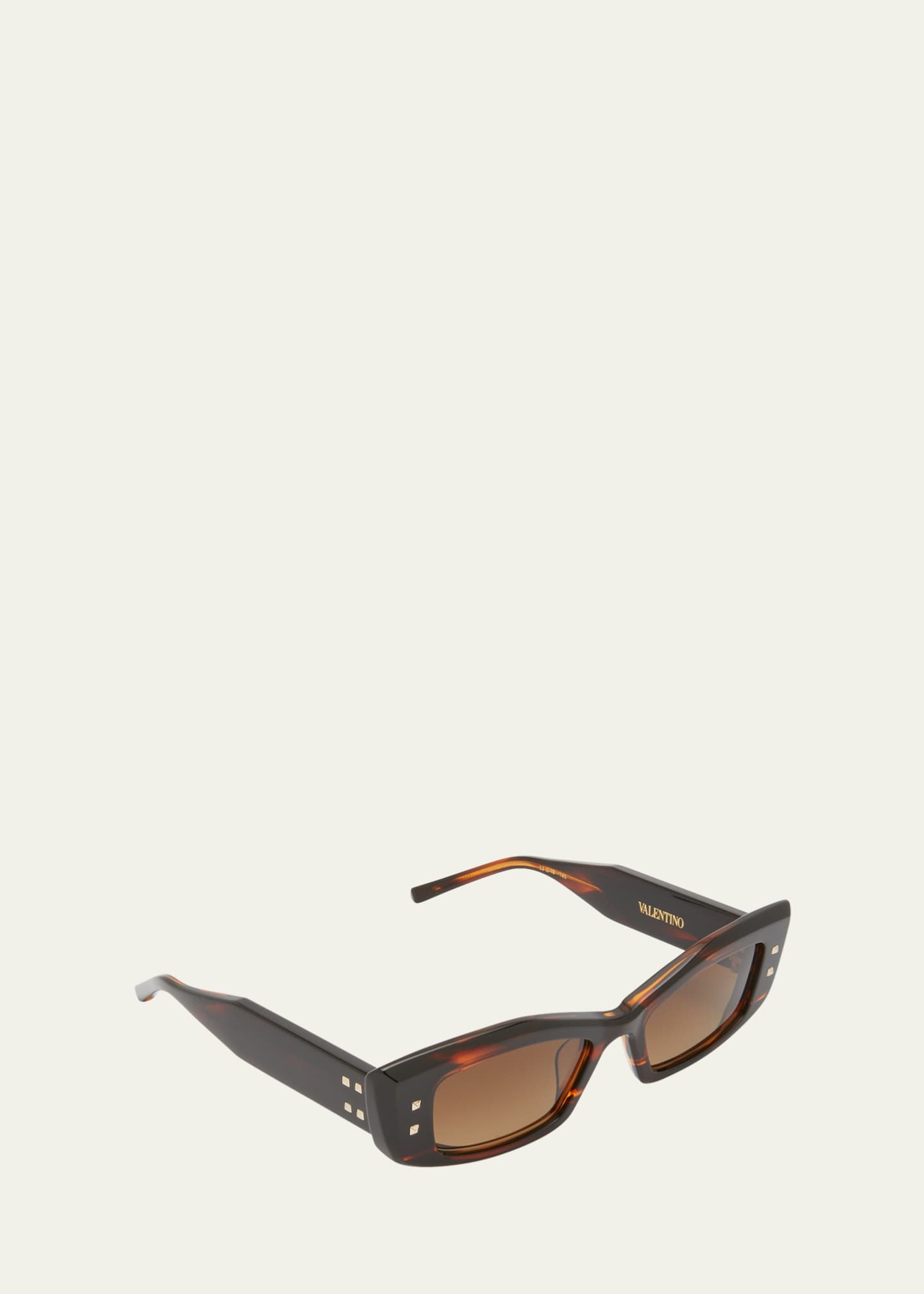 Valentino Garavani Quattro Acetate Titanium Cat Eye Sunglasses Bergdorf Goodman