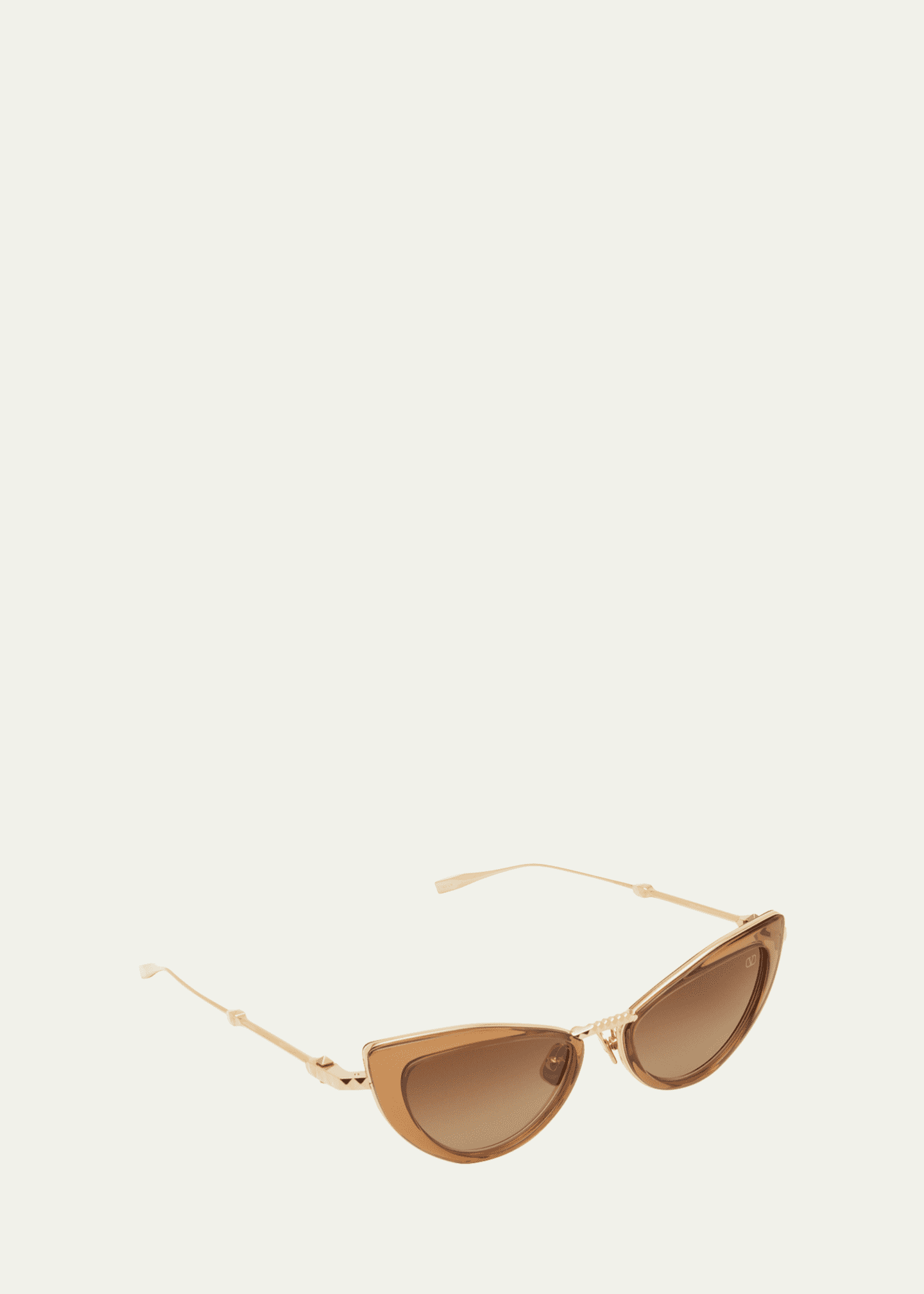Valentino Garavani VIII Titanium & Acetate Cat-Eye Sunglasses Image 2 of 3