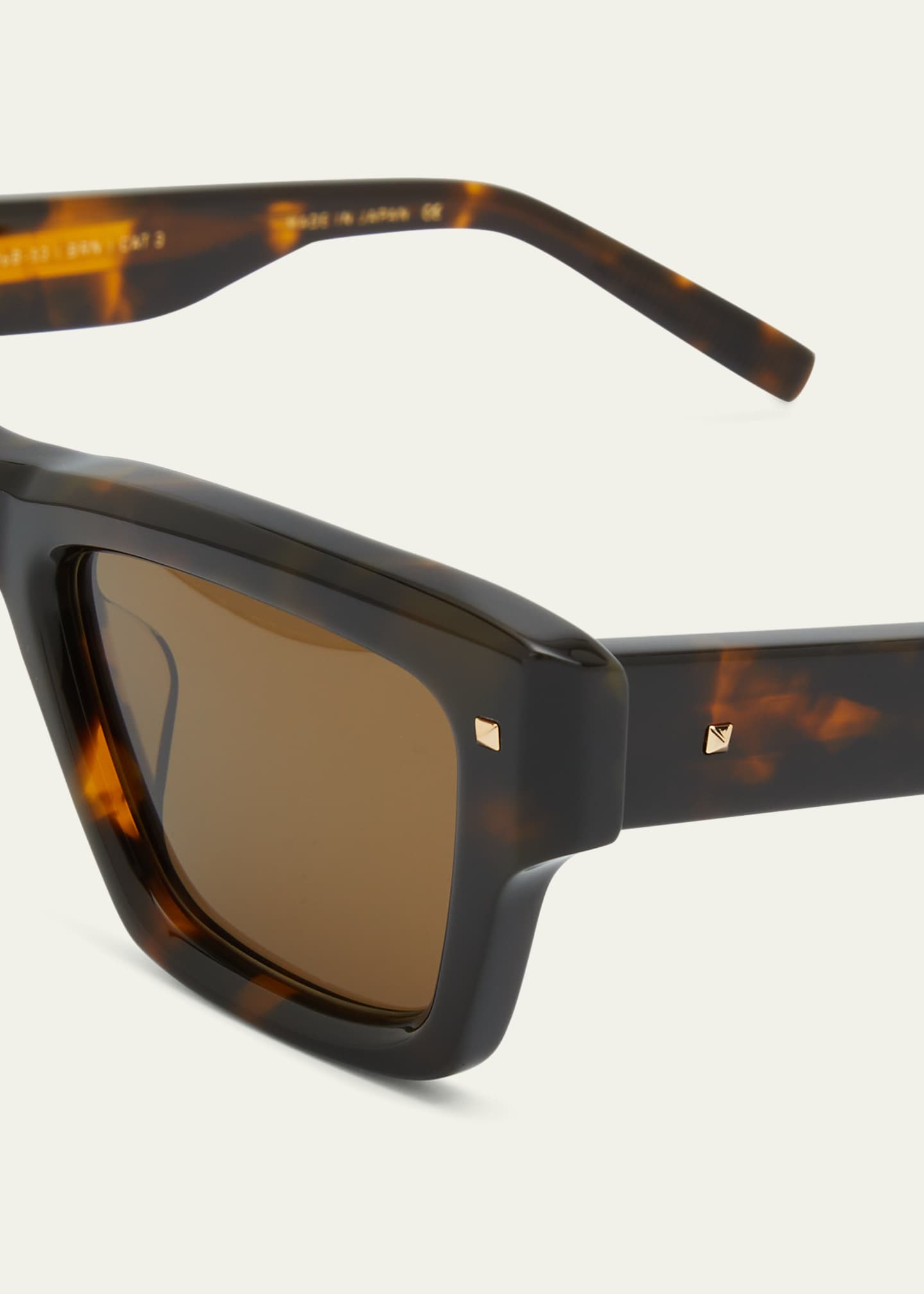 Valentino Garavani XXII Square Acetate & Titanium Sunglasses
