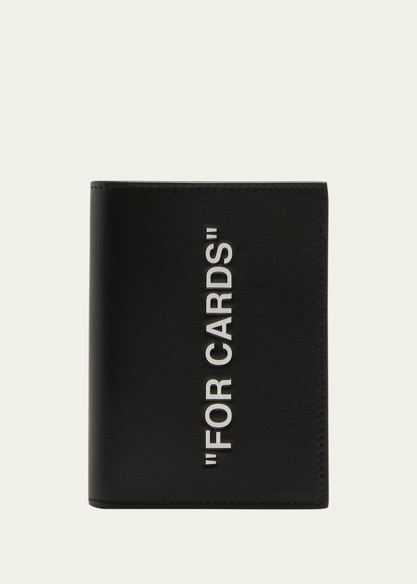 Off-White Quote Bifold Wallet Black