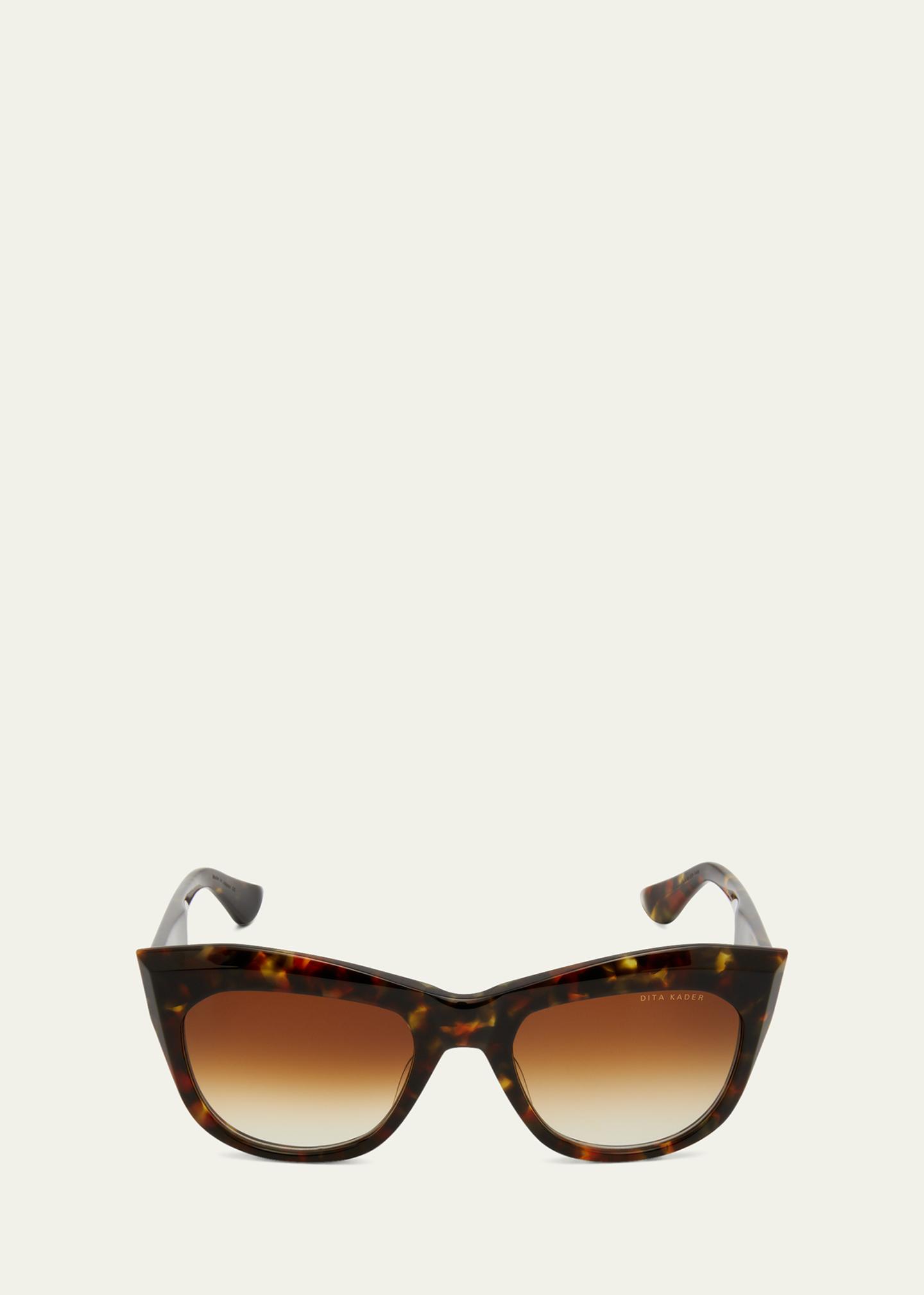 Dita Tortoiseshell Cat-Eye Sunglasses Dita Chunky Cat-Eye Sunglasses In Tortoise – K. A. Classics main image 4