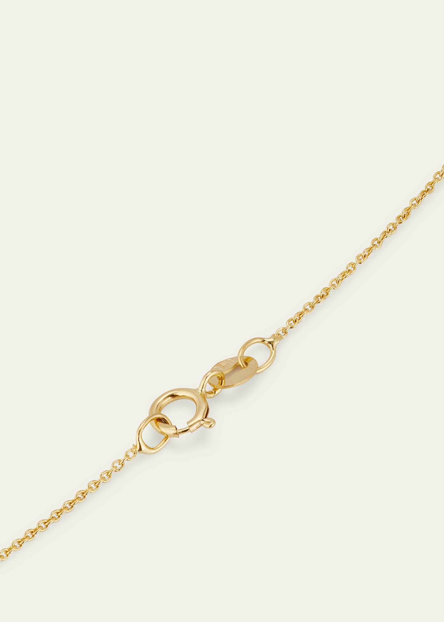 Lizzie Mandler Fine Jewelry Round White Diamond Floating Necklace, 16"L Image 4 of 4