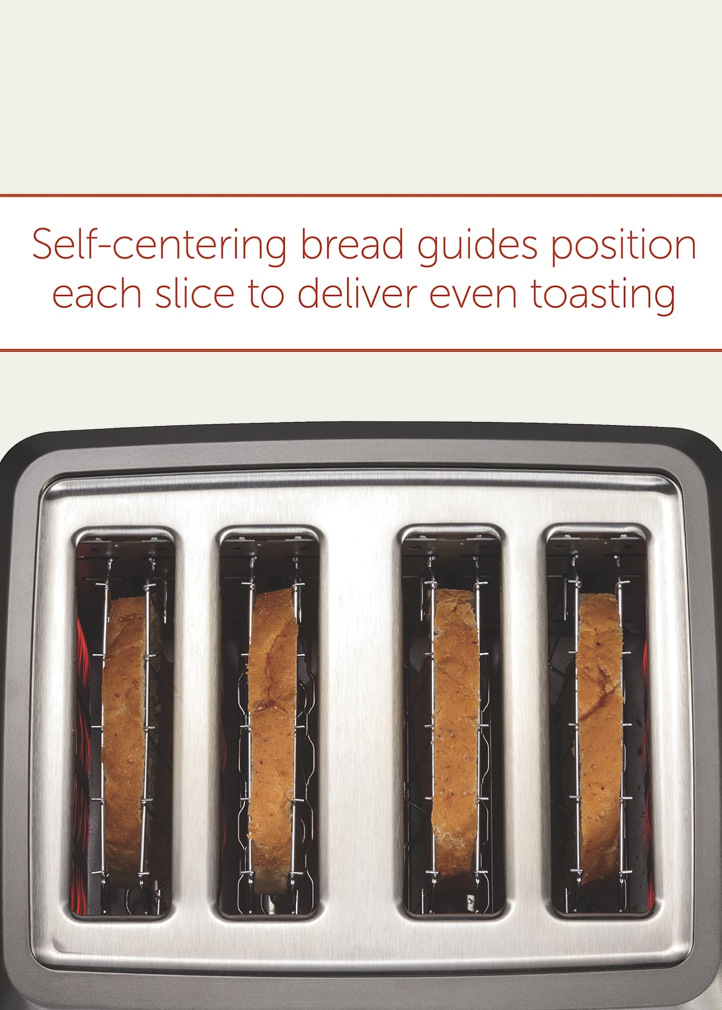 Wolf Gourmet FourSlice Toaster With Red Knob Bergdorf Goodman