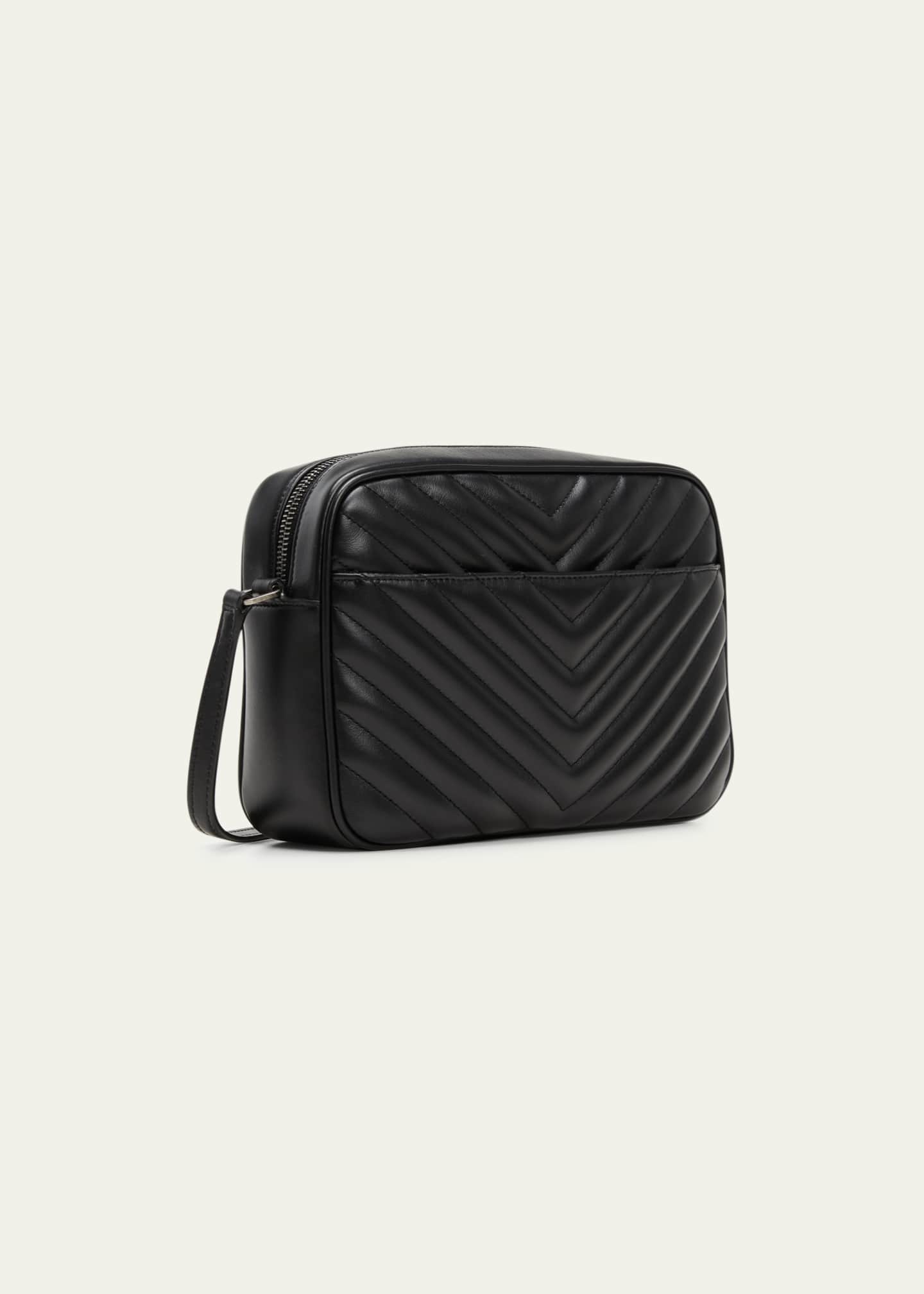 Saint Laurent Lou Medium YSL Zip Leather Shoulder Bag