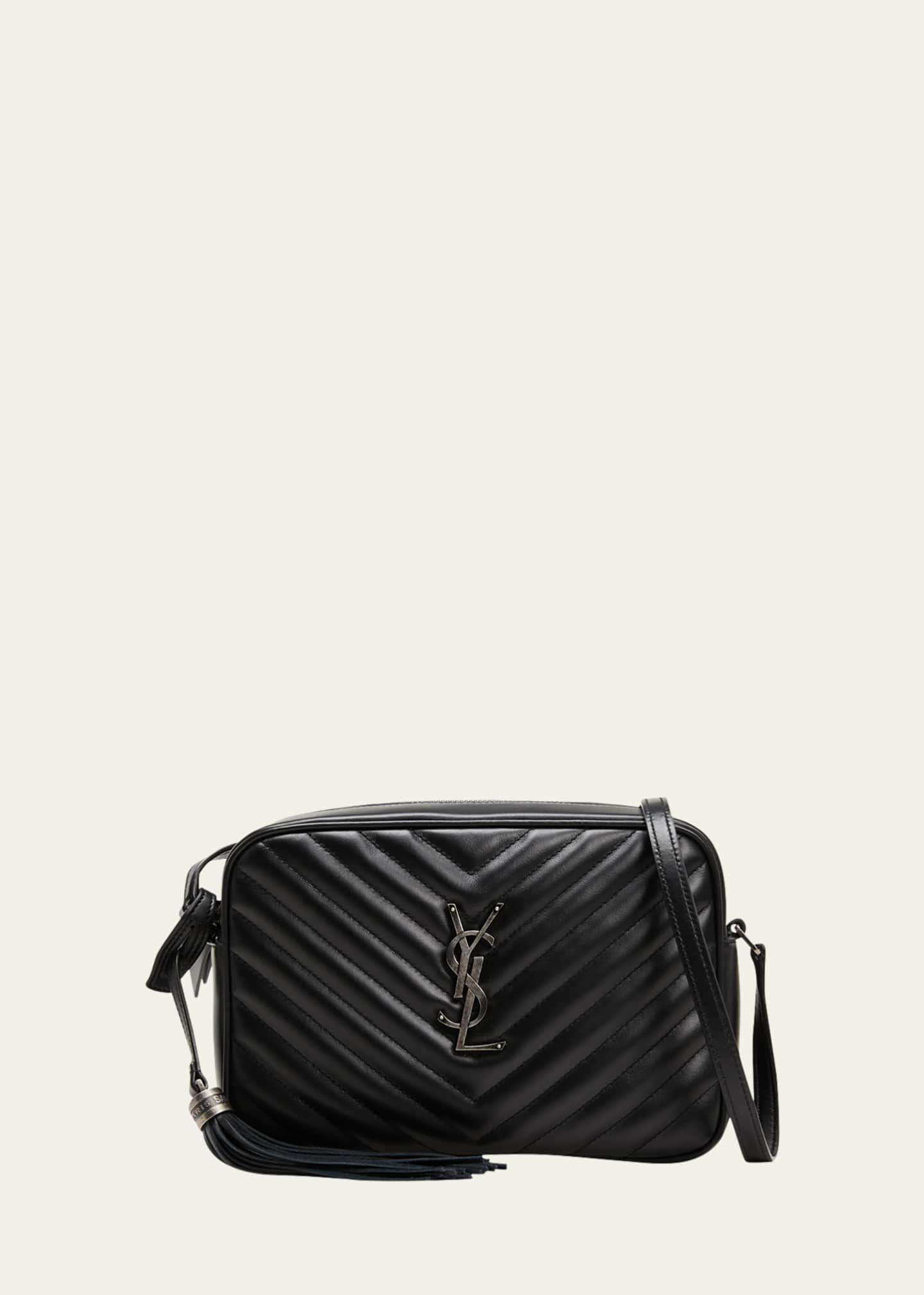 Saint Laurent Lou Leather Camera Bag in Black