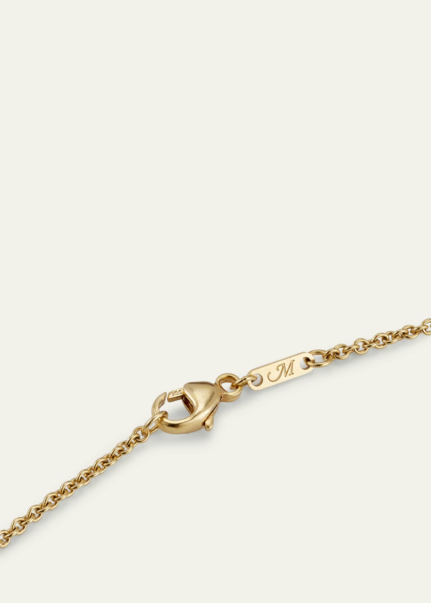 Monica Rich Kosann 18k Gold Sun and Star Diamond Locket Necklace Image 4 of 4