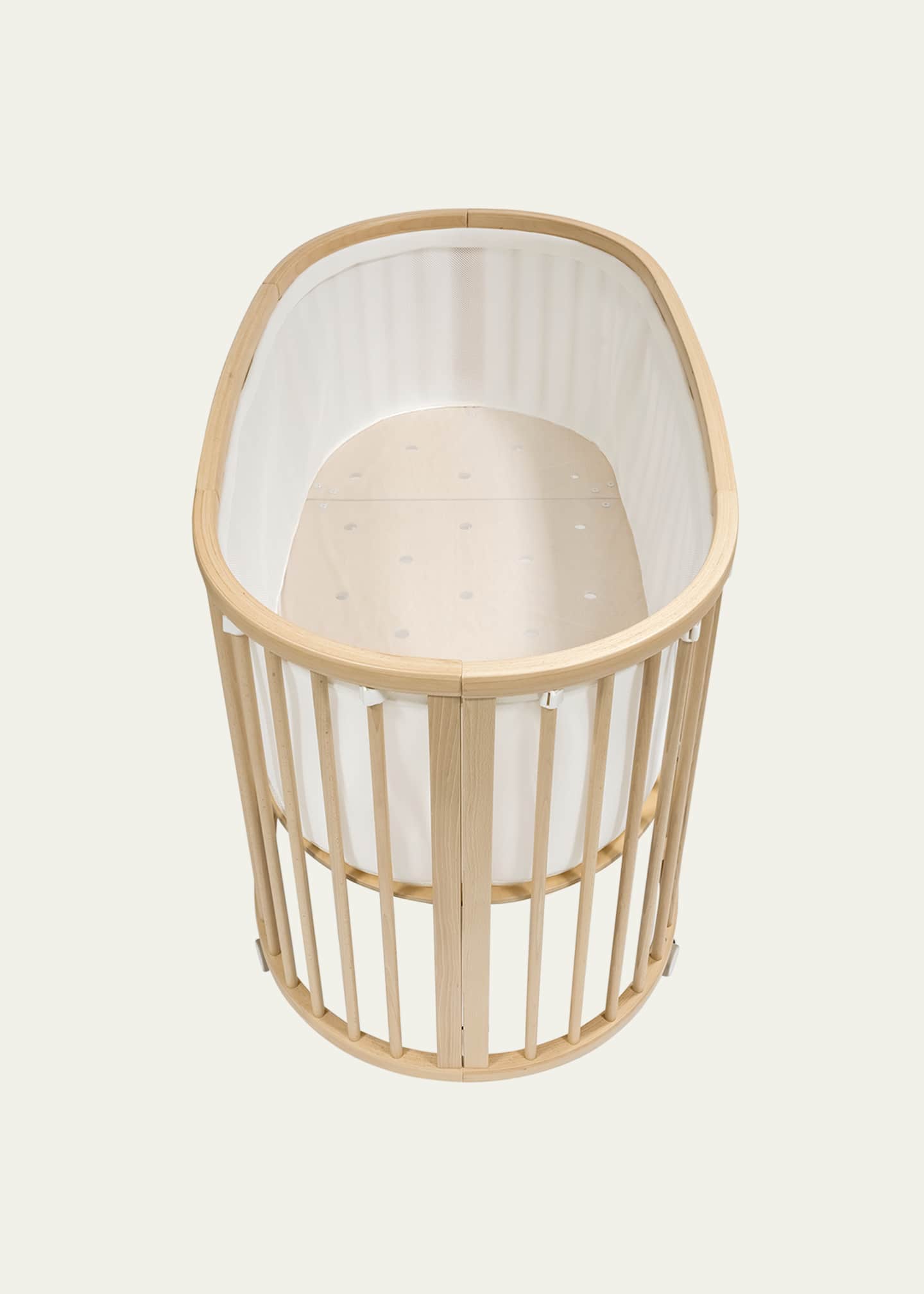 Stokke Sleepi Minimatras, Wit - Lagen ademend 3D-gaas voor veilig slapen - Biedt comfort en ondersteuning voor kinderen - Wasbaar