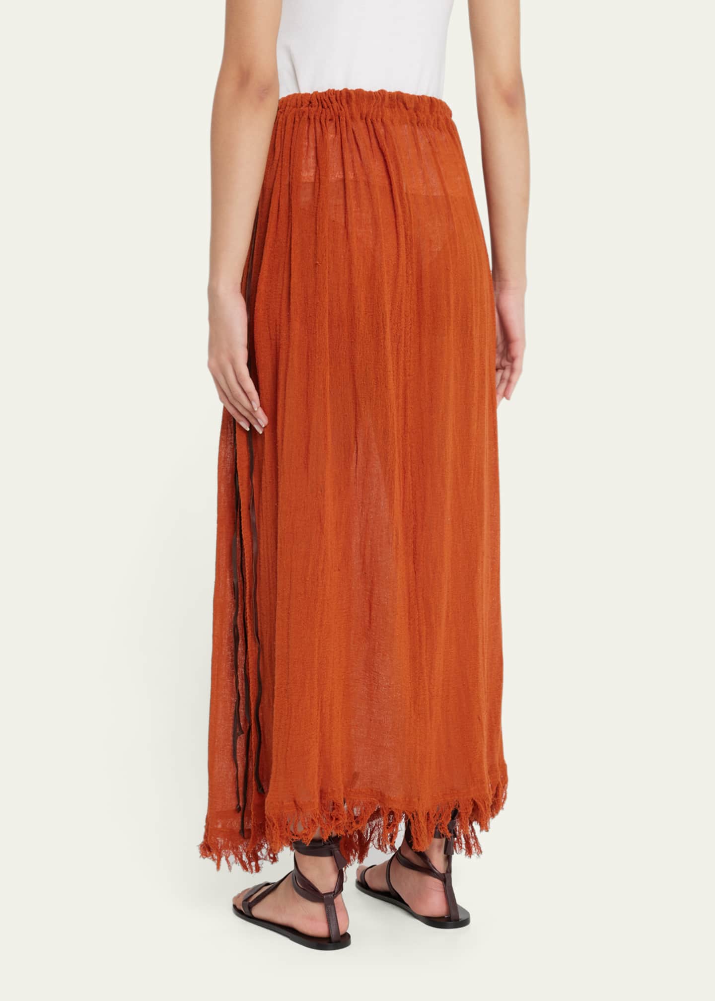 CARAVANA Nonhabin Cotton Gauze Maxi Skirt Bergdorf Goodman
