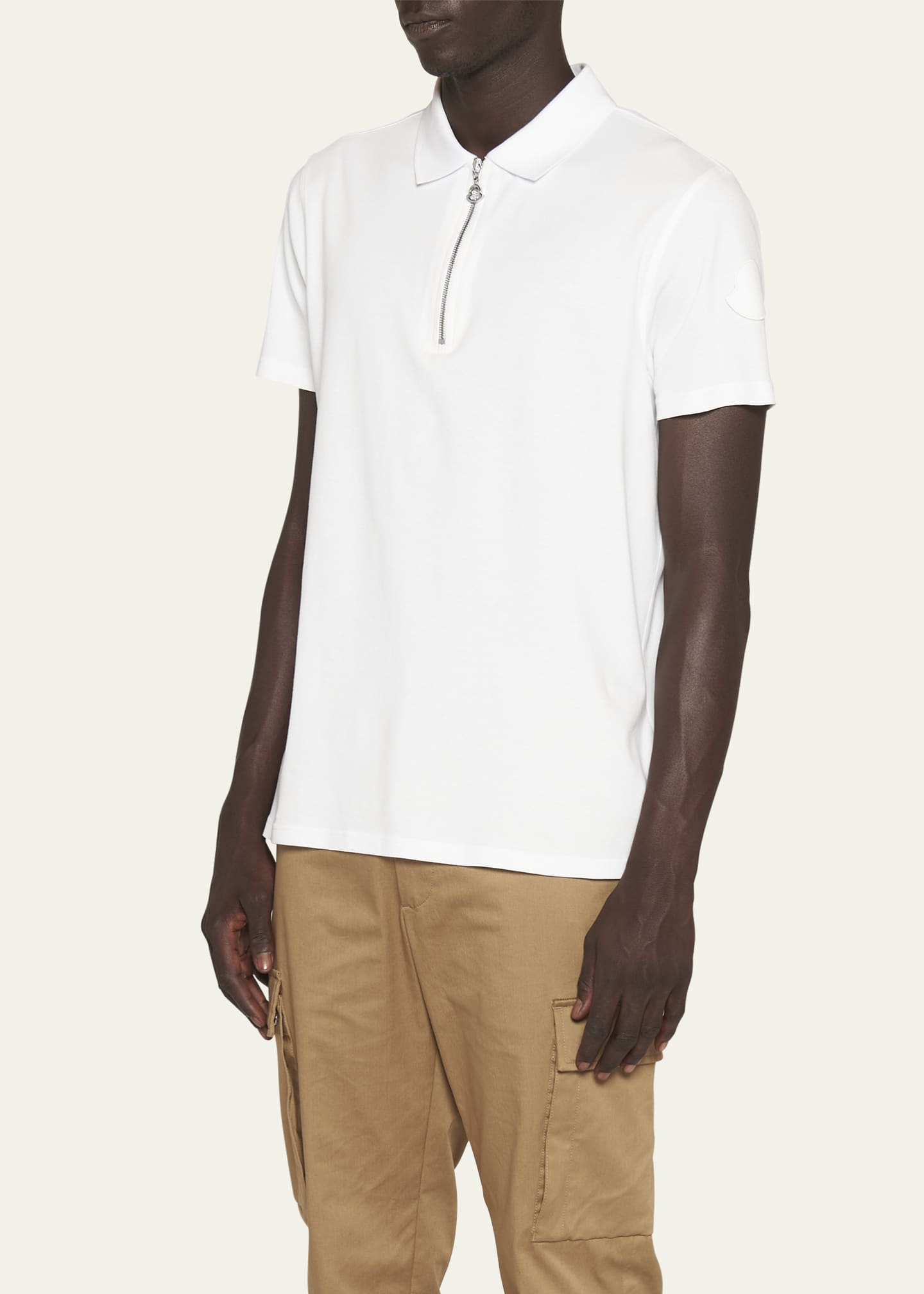 Khaki moncler polo online