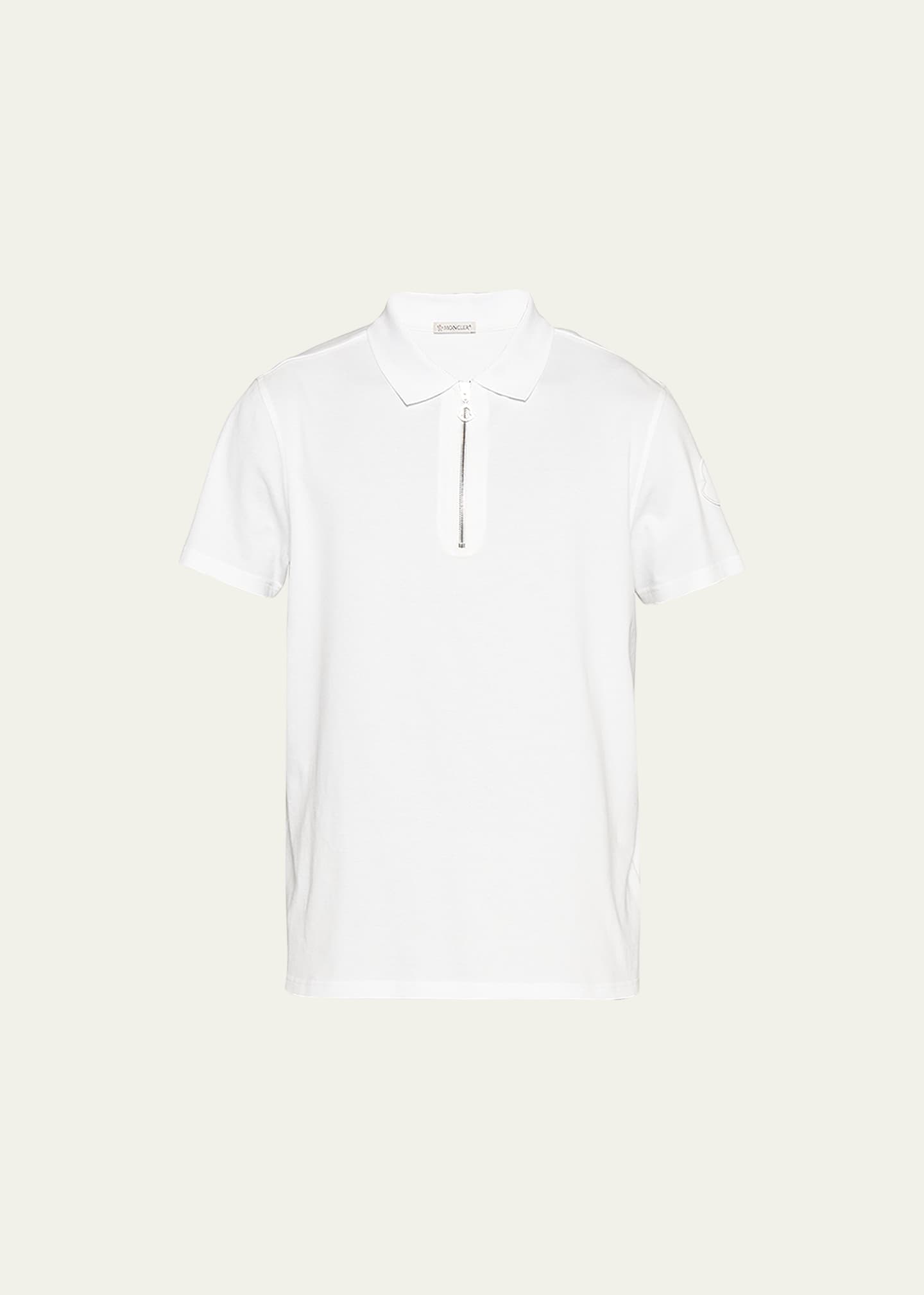 men's zip front polo shirts