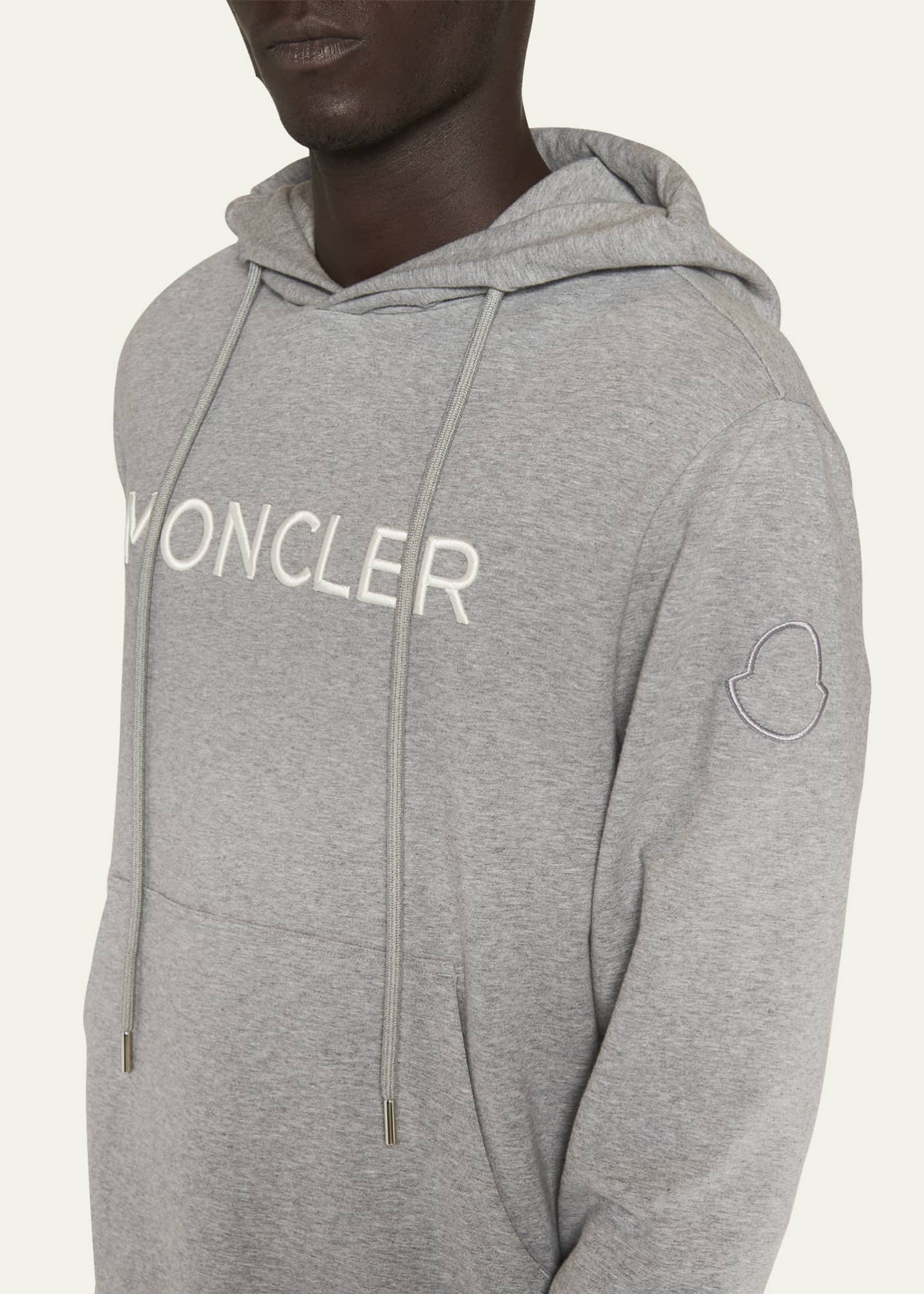Moncler Men's Embroidered Logo Hoodie