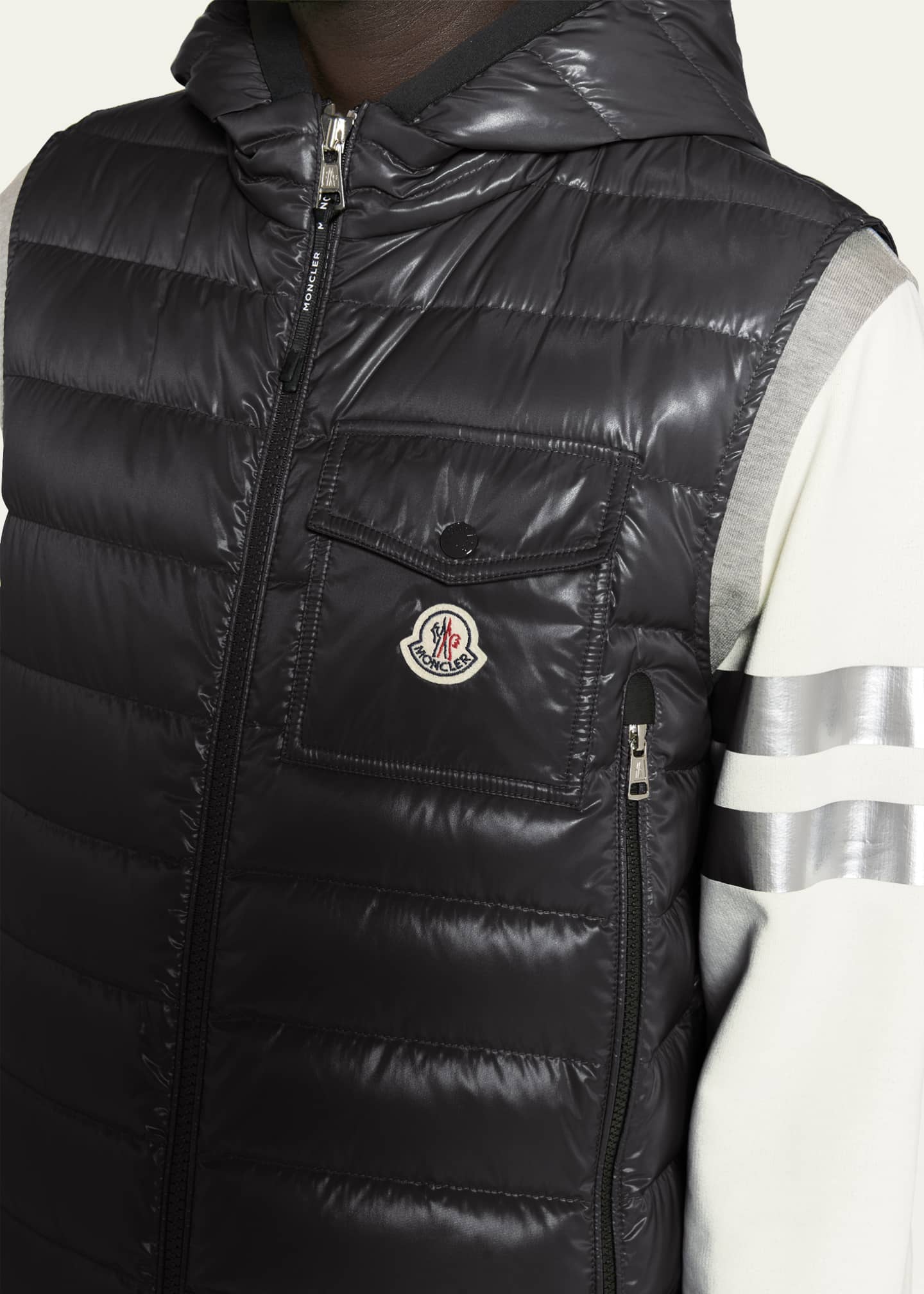 moncler vest with hood