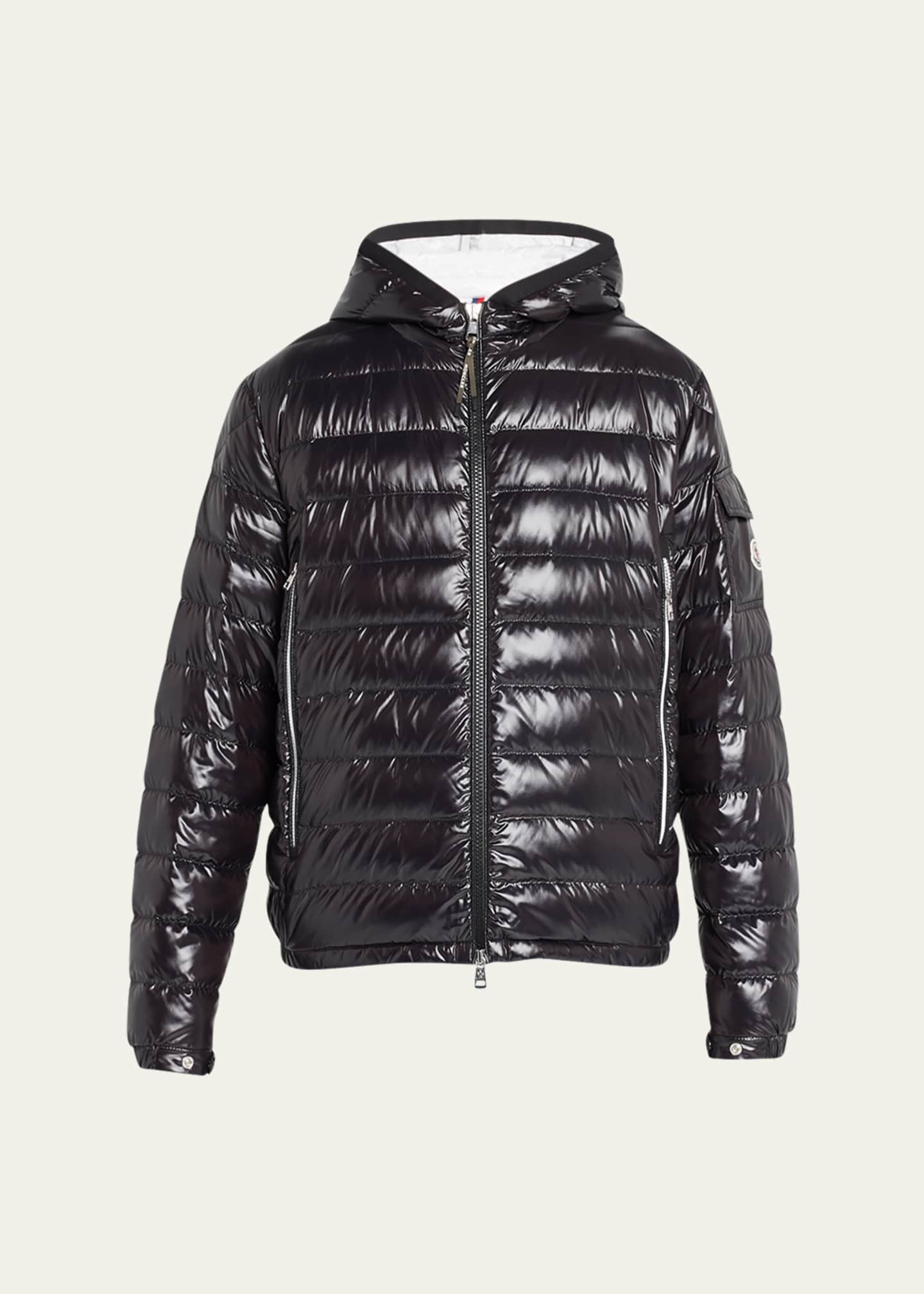 Moncler shiny puffer jacket top