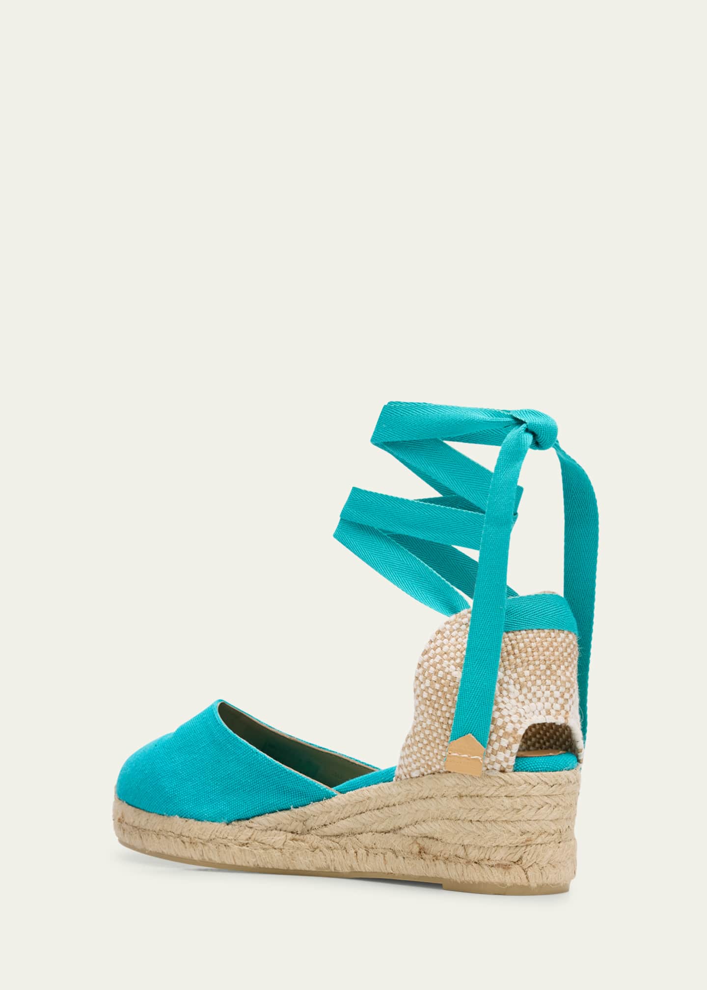 Carina Wrap-Around Espadrille Wedges - Thumbnail 4