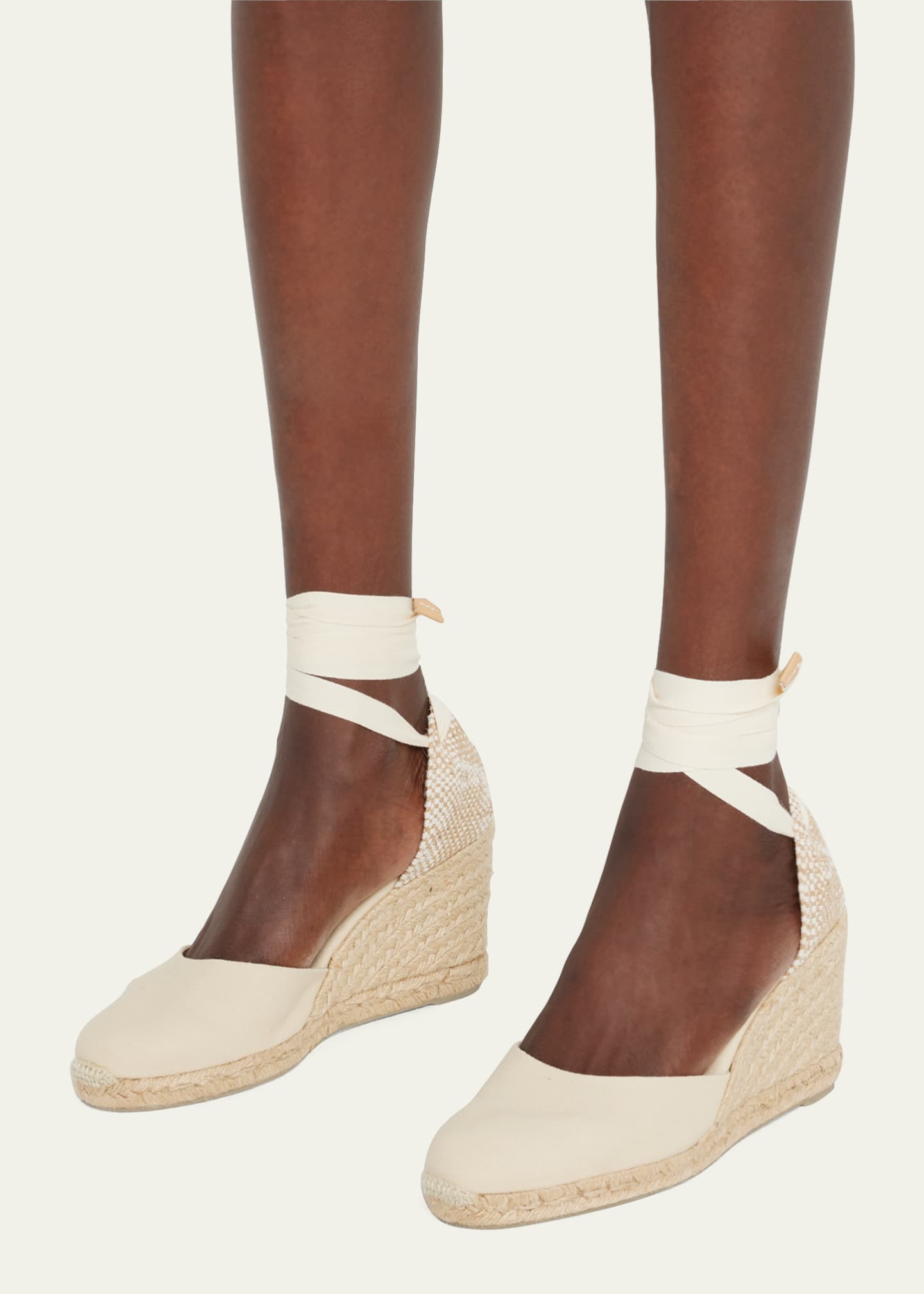 Castaner Carina Canvas Ankle-Wrap Wedge Espadrilles - Bergdorf Goodman