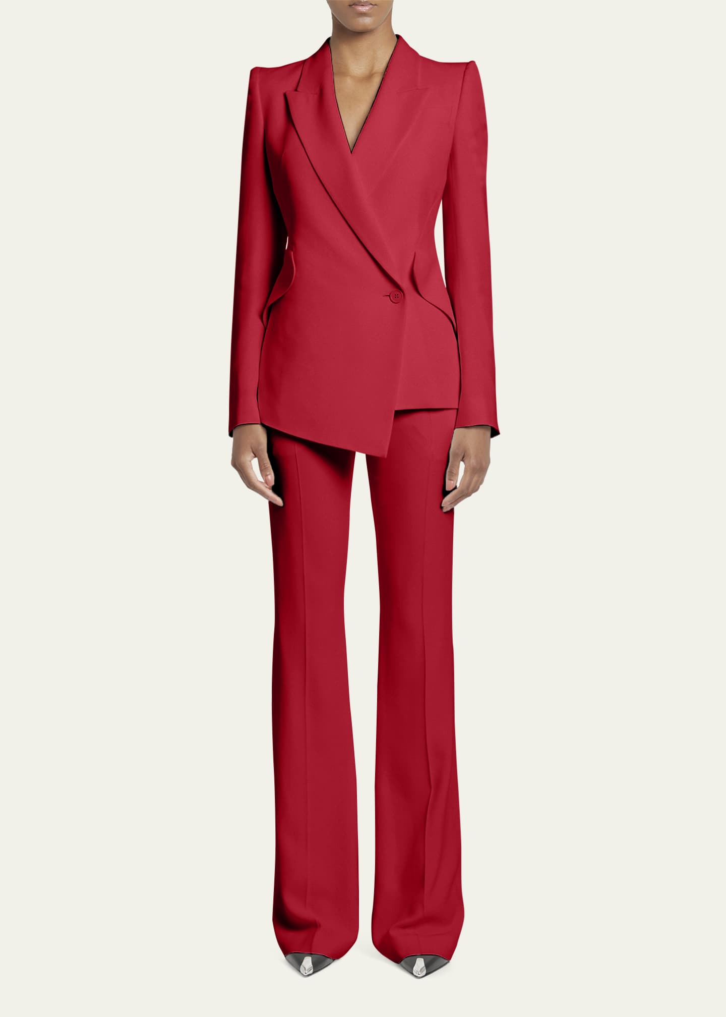 Alexander mcqueen red blazer hotsell
