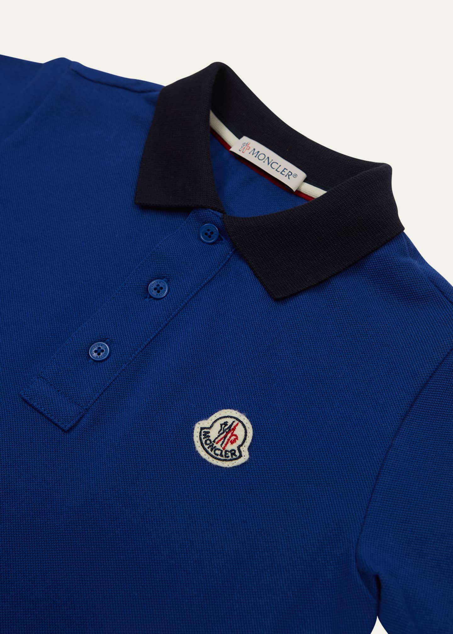 Blue moncler polo on sale shirt