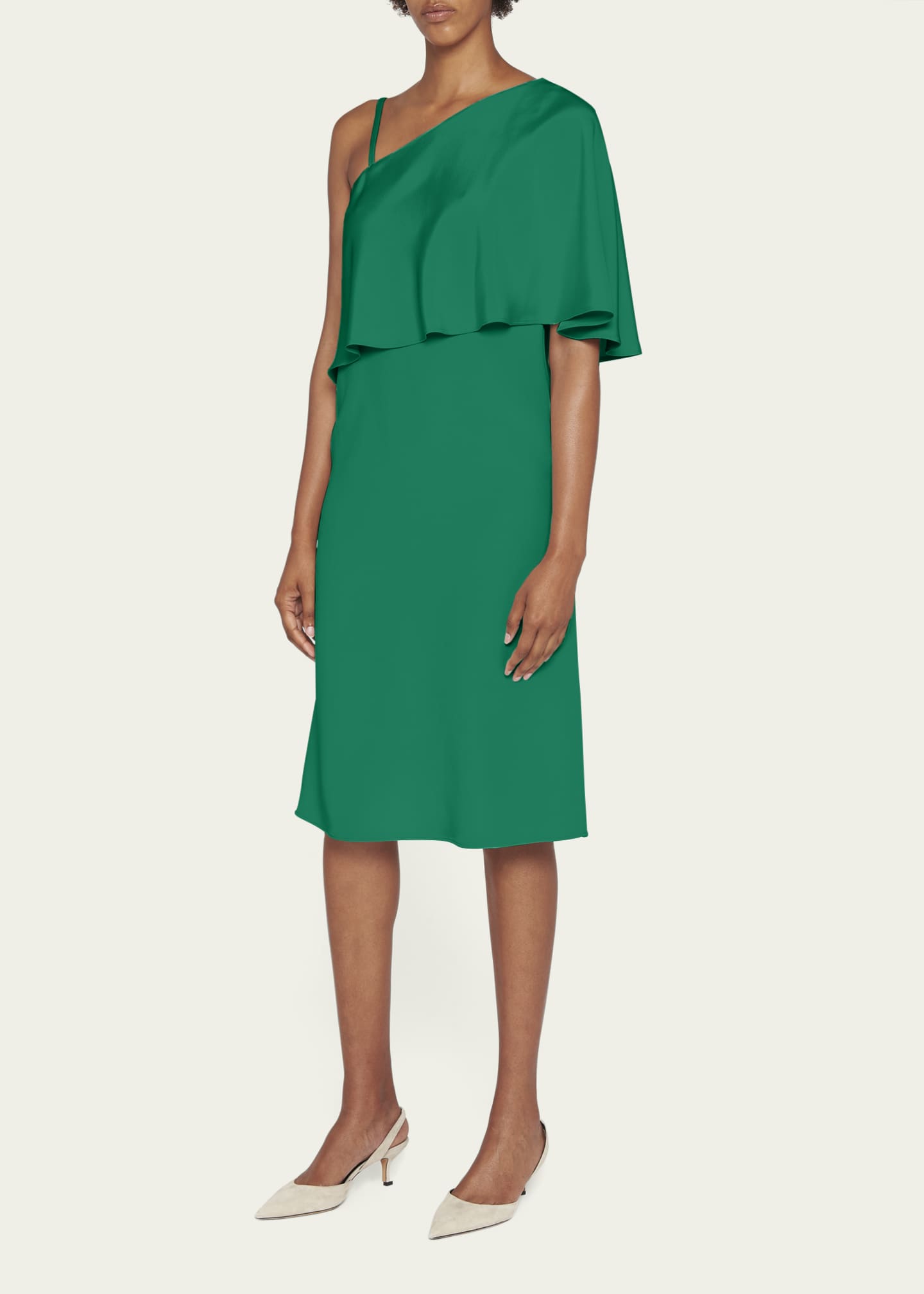 Kiton Foldover MixedMedia Silk Dress Bergdorf Goodman