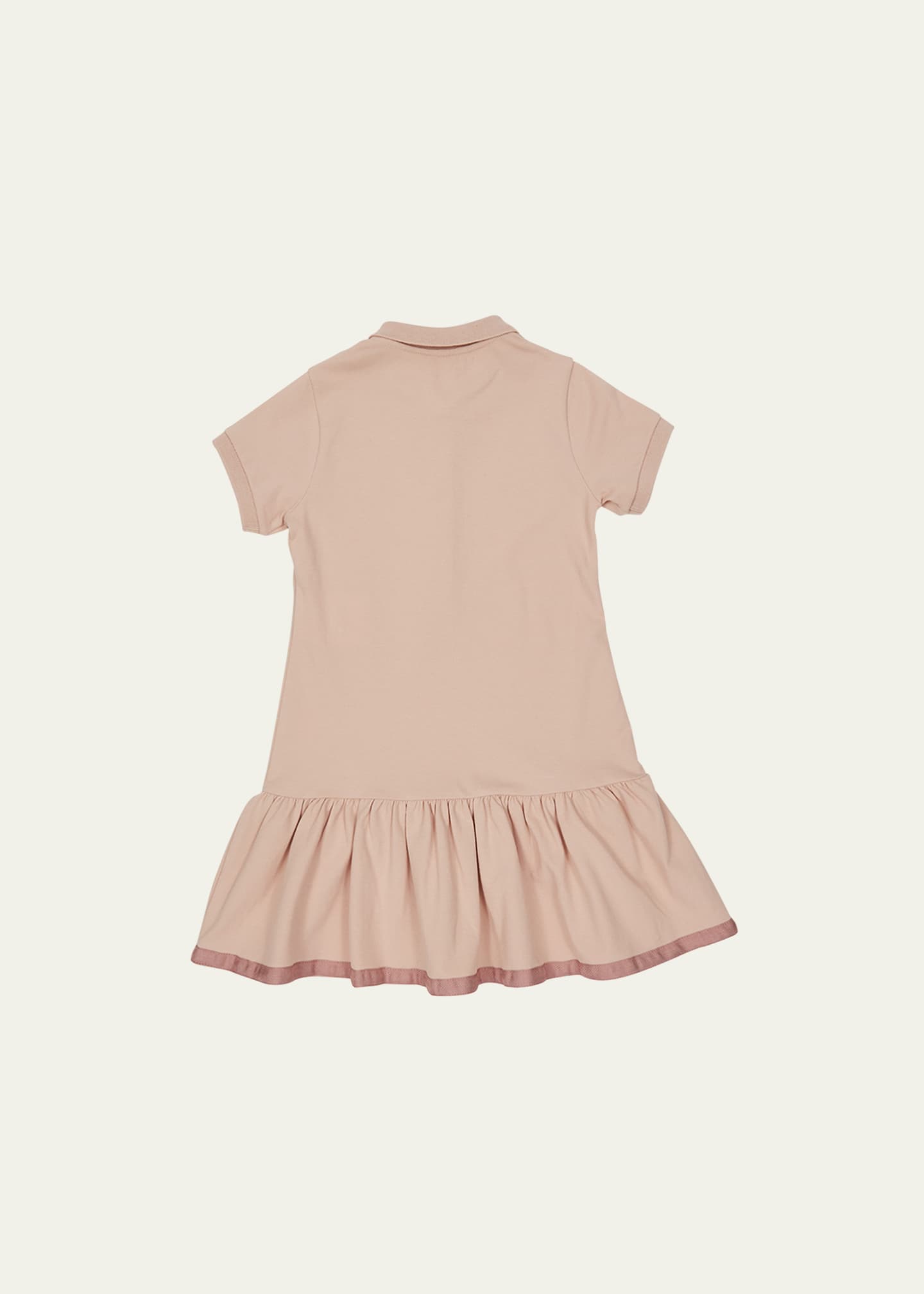 Moncler Girl's Logo Patch Polo Dress, Size 4-6 Image 2 of 3