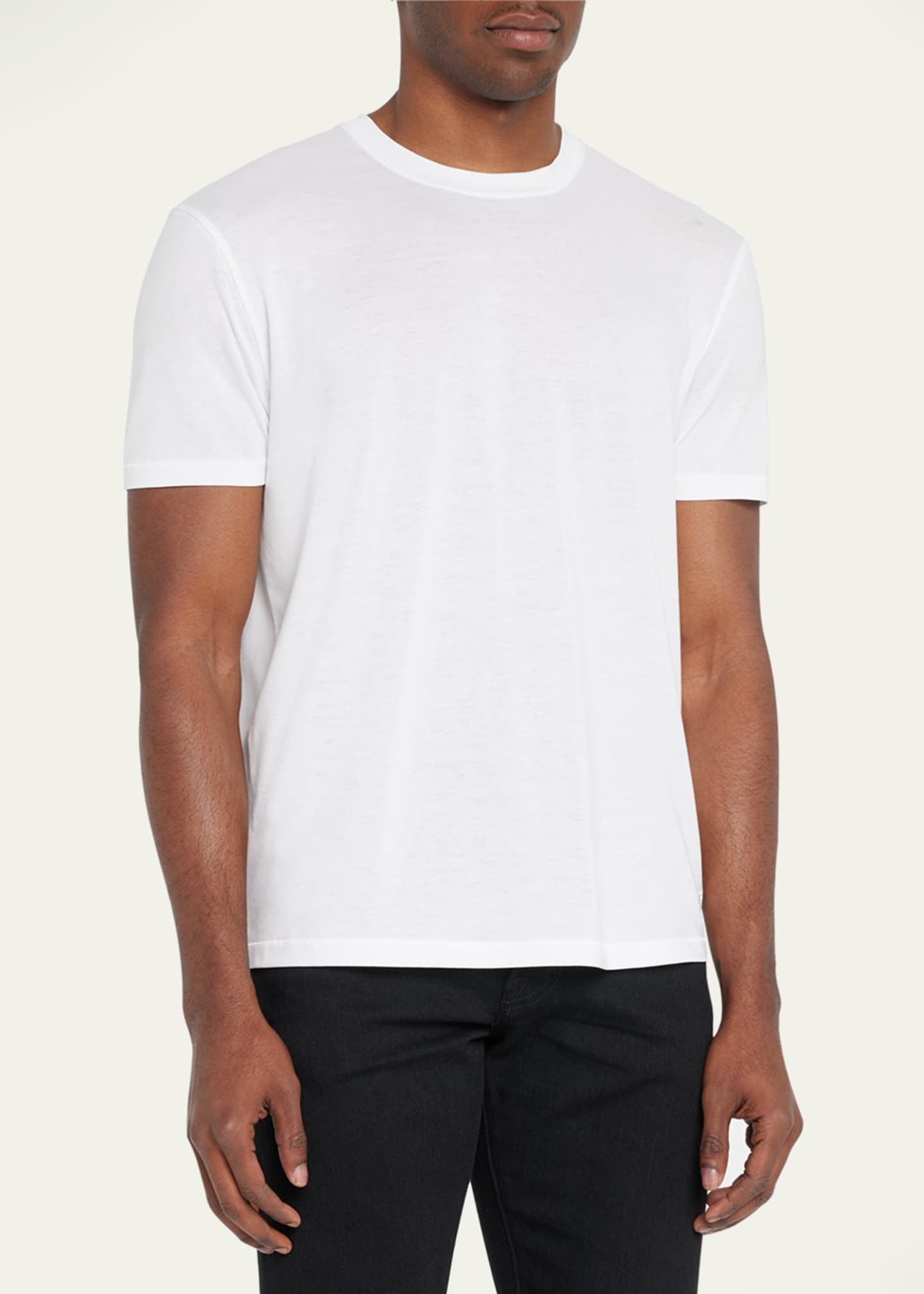 TOM FORD Men's Lyocell-Cotton Crewneck T-Shirt Image 3 of 5