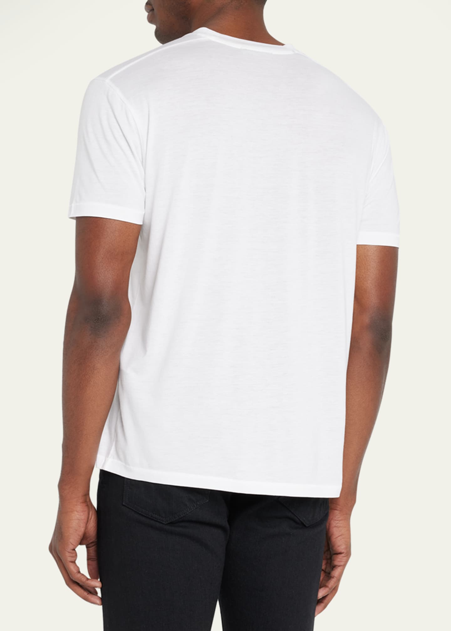 TOM FORD Men's Lyocell-Cotton Crewneck T-Shirt Image 4 of 5