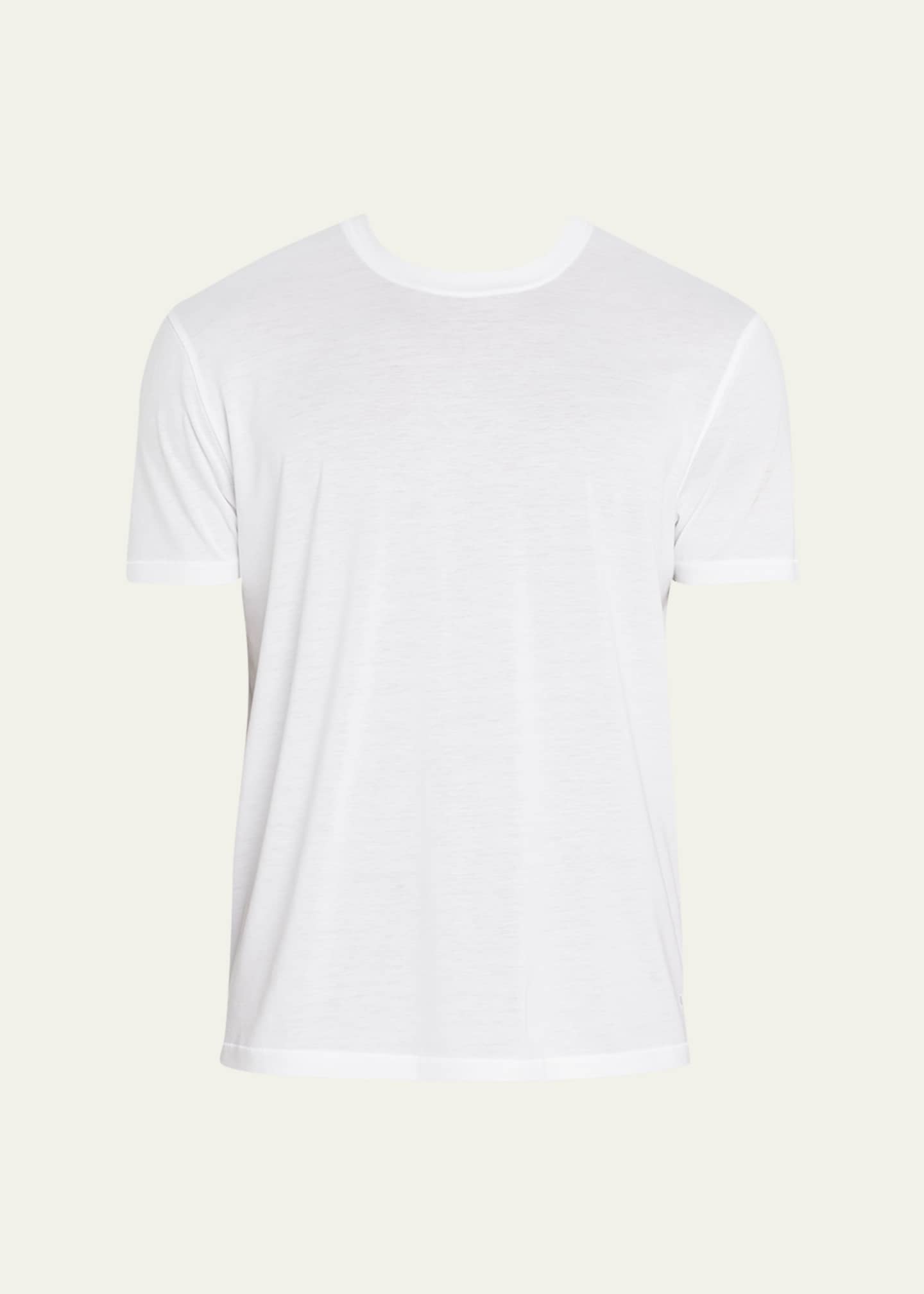 TOM FORD Men's Lyocell-Cotton Crewneck T-Shirt Image 1 of 5