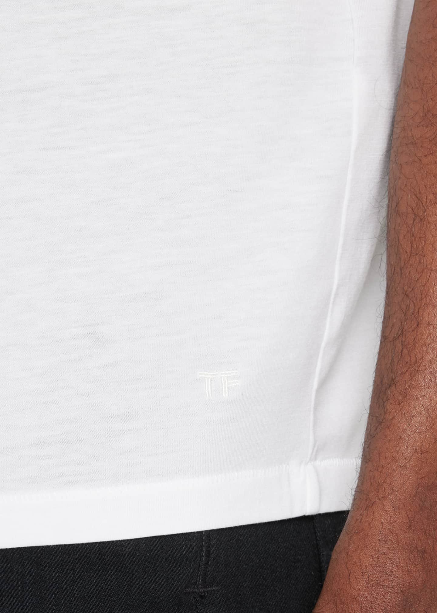 TOM FORD Men's Lyocell-Cotton Crewneck T-Shirt Image 5 of 5