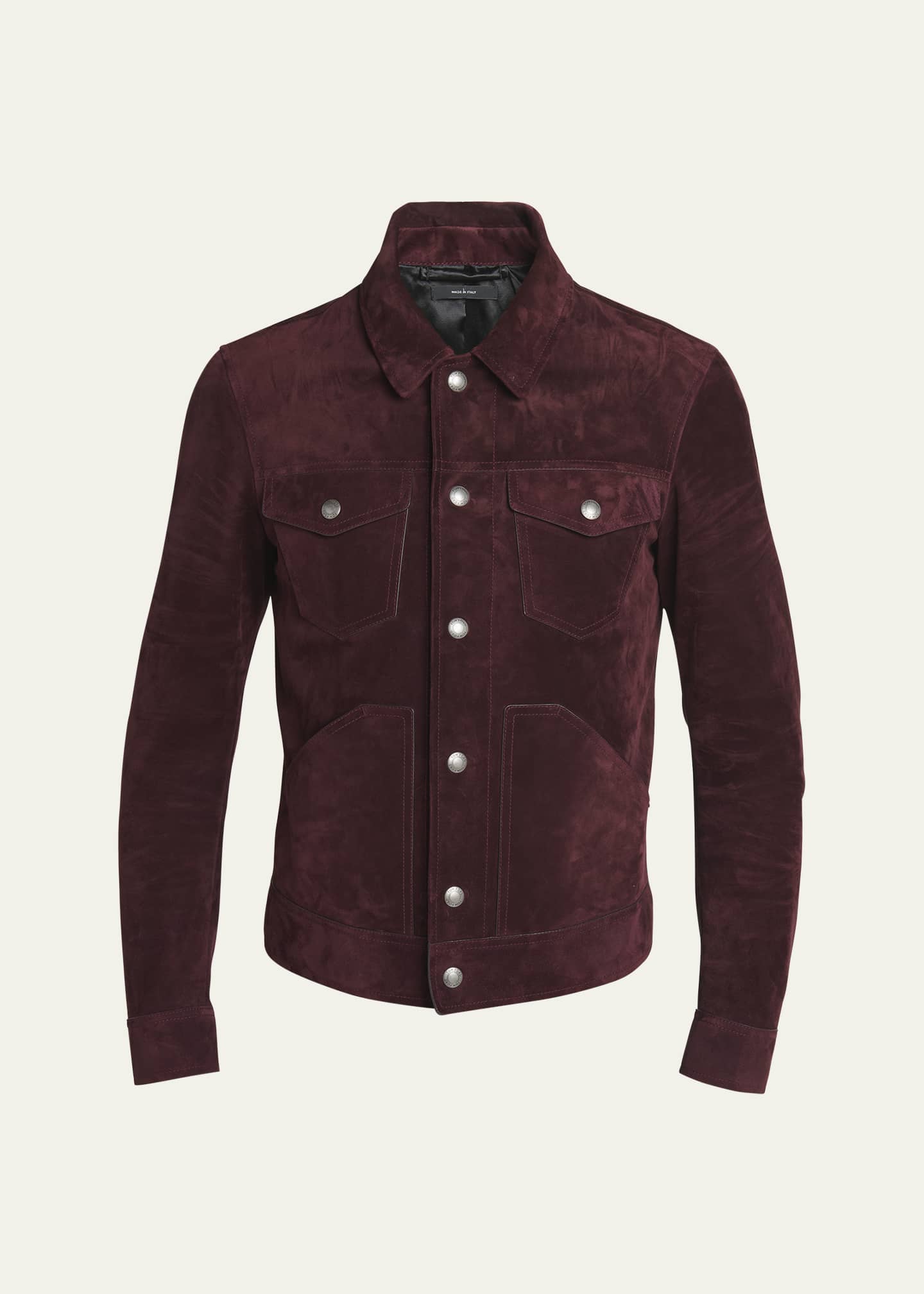 Tom Ford Suede Western Jacket in Black
