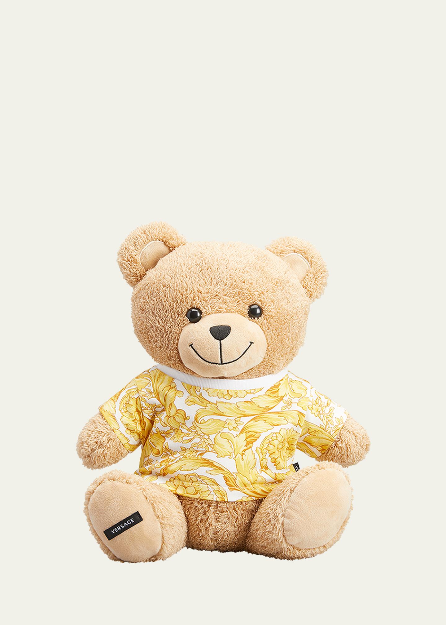 Versace Kid's Plush Teddy W/ Barocco-Print T-Shirt - Bergdorf Goodman