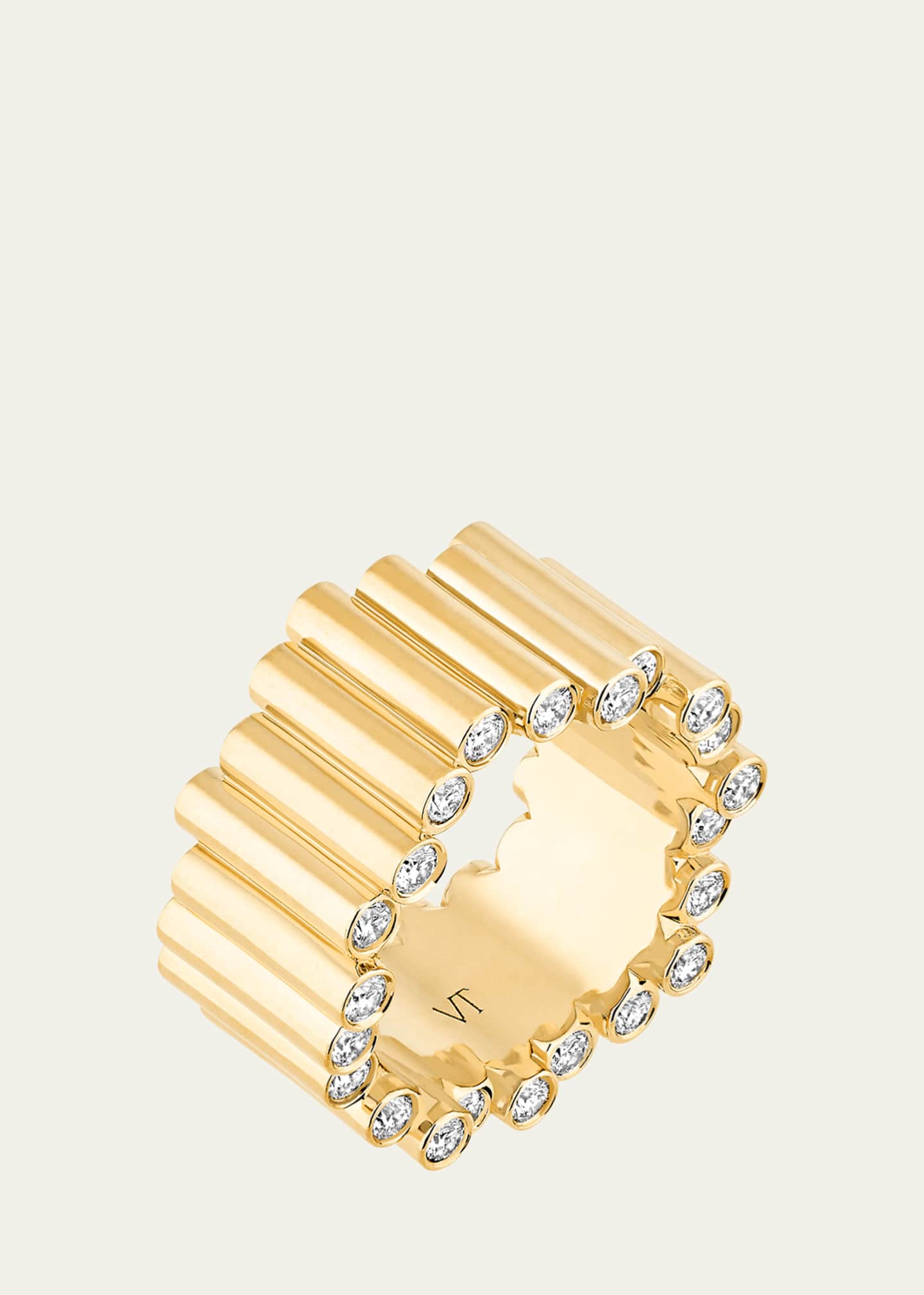 Viltier Edge Large Ring with Diamonds Image 3 of 3