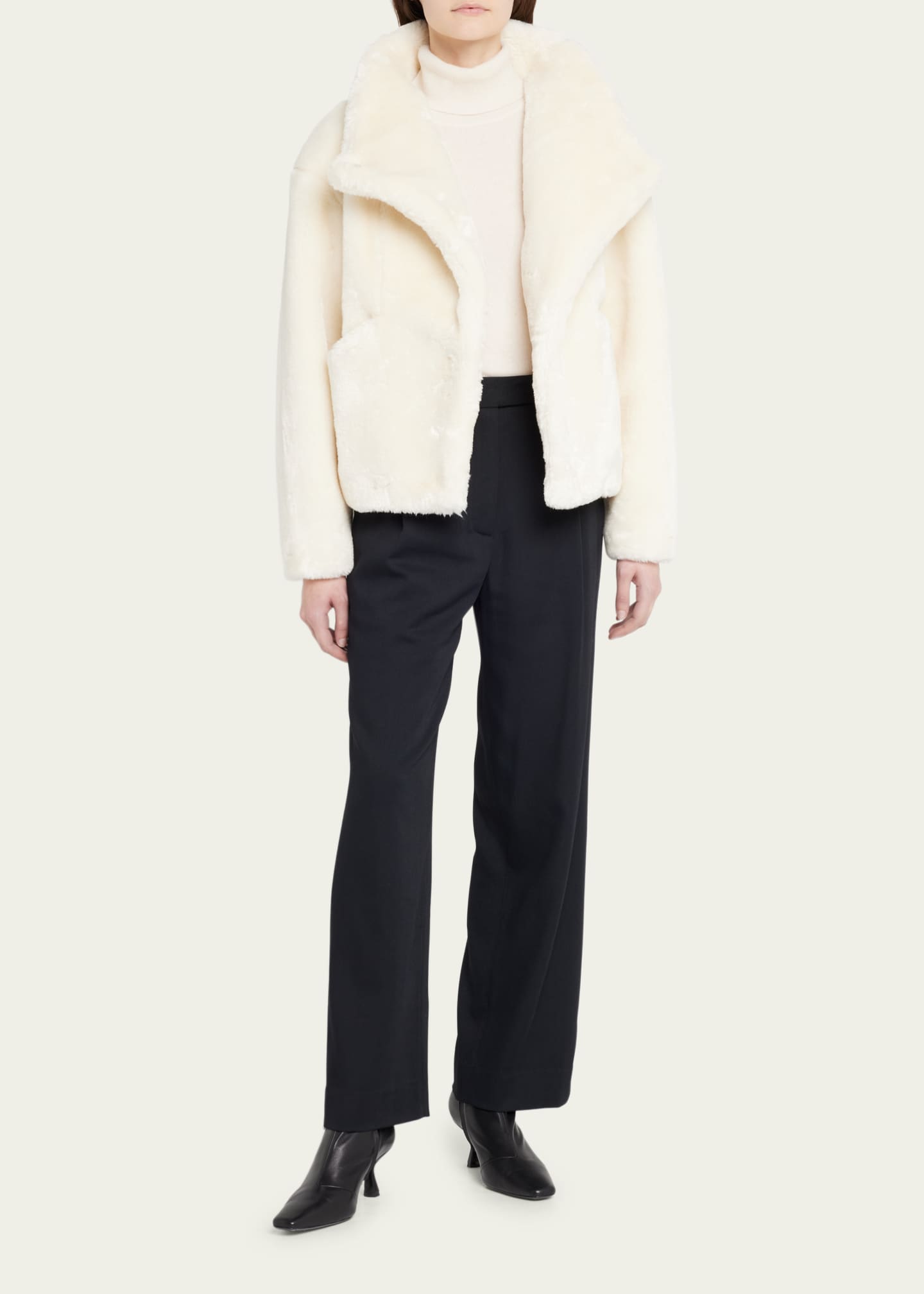 Frame faux fur coat cheap
