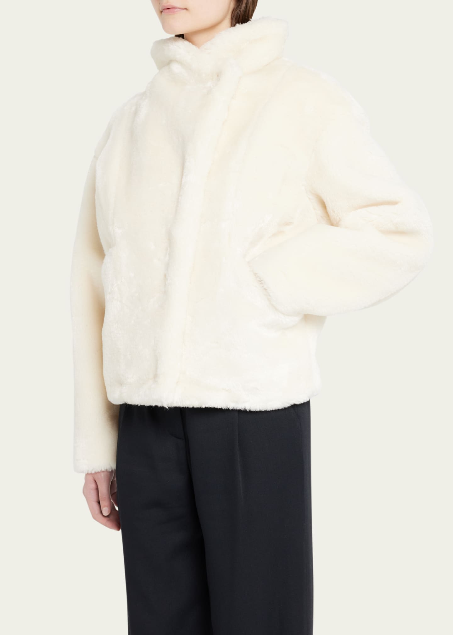 FRAME Faux fur jacket