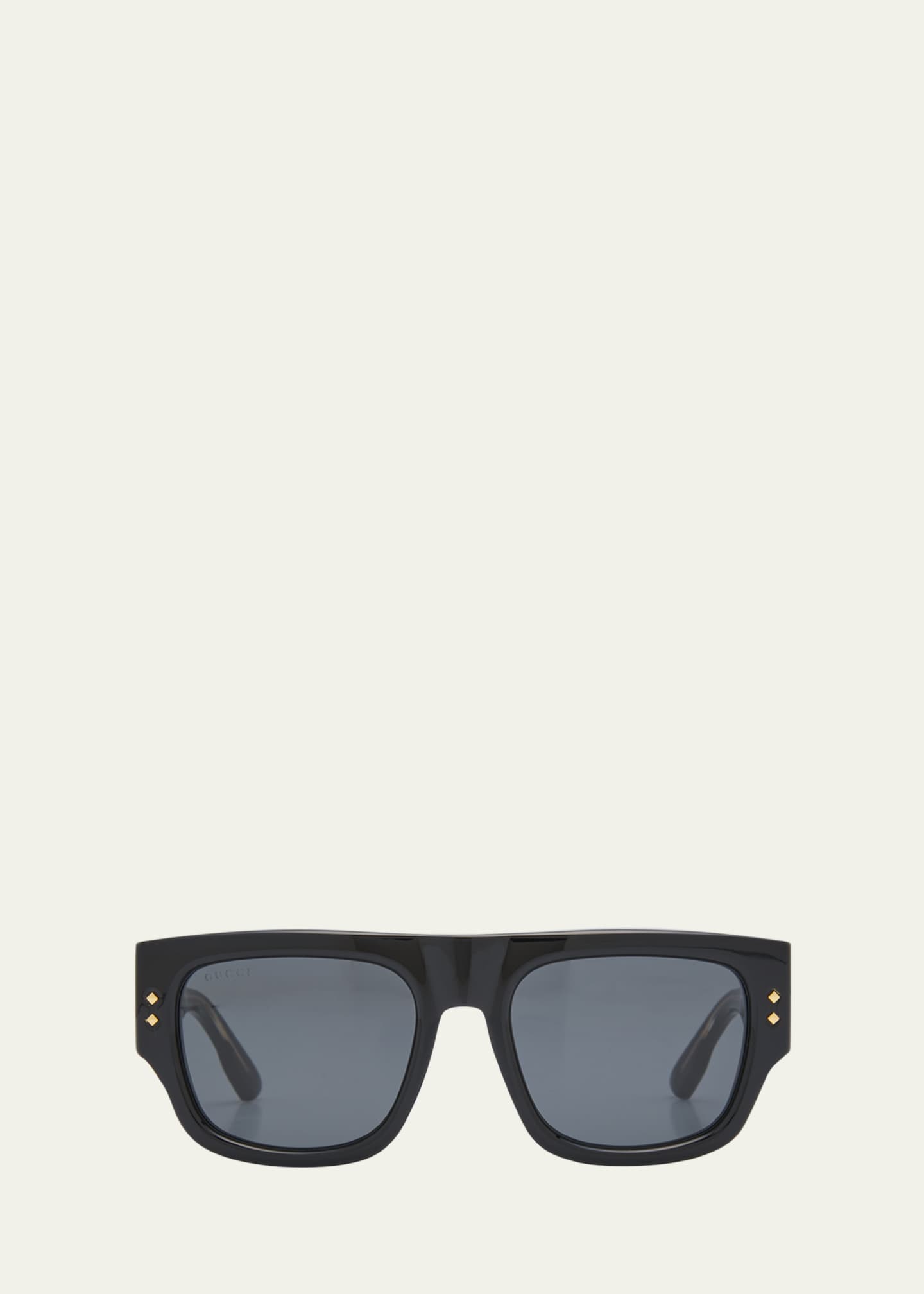 Gucci Men's Oversized Rectangle Sunglasses - Bergdorf Goodman