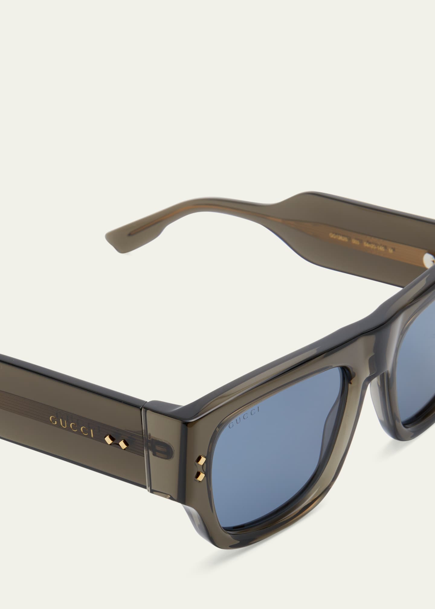Gucci men's sales oversized sunglasses
