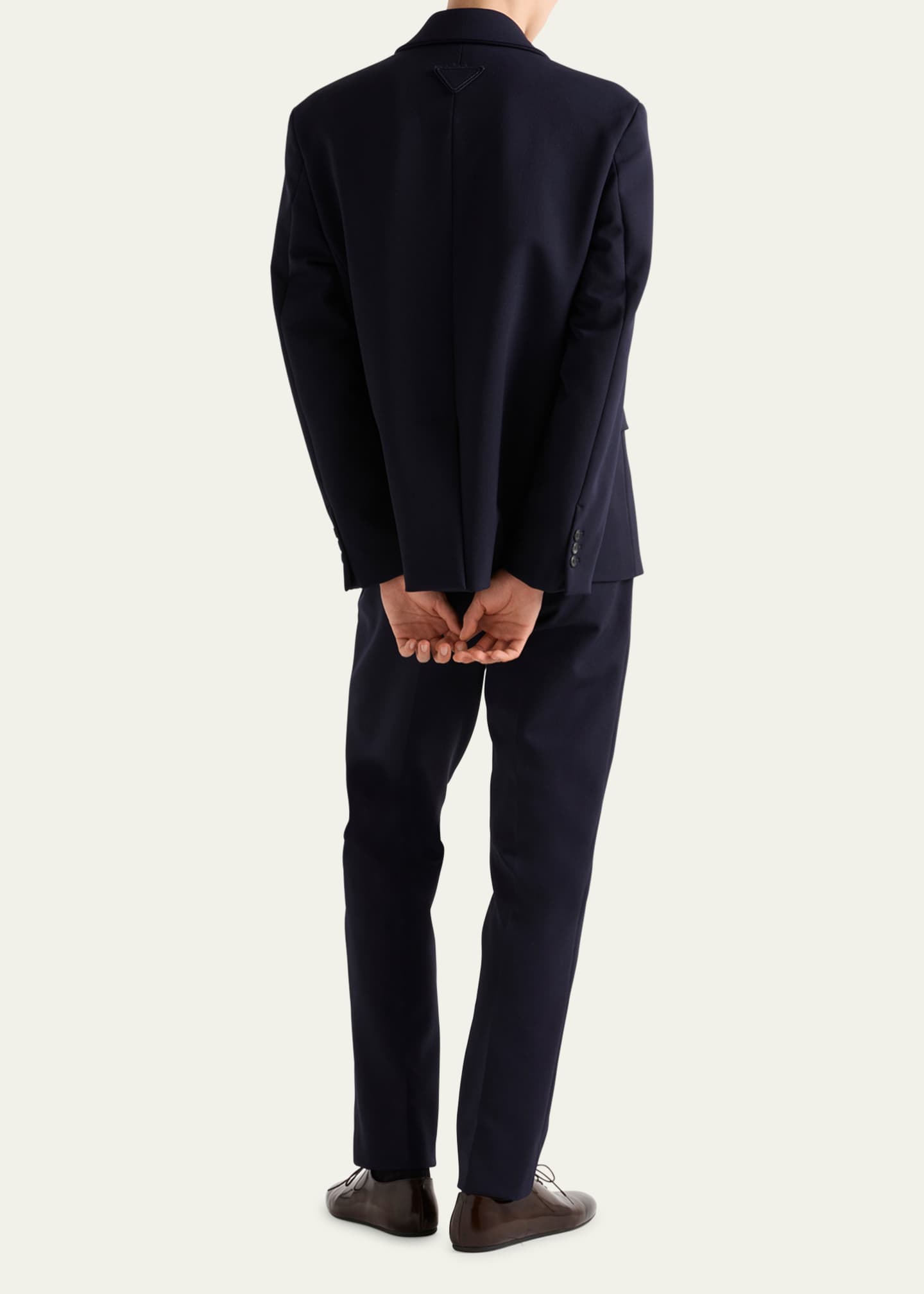 Prada Men's Solid Nailhead Pants Image 3 of 5