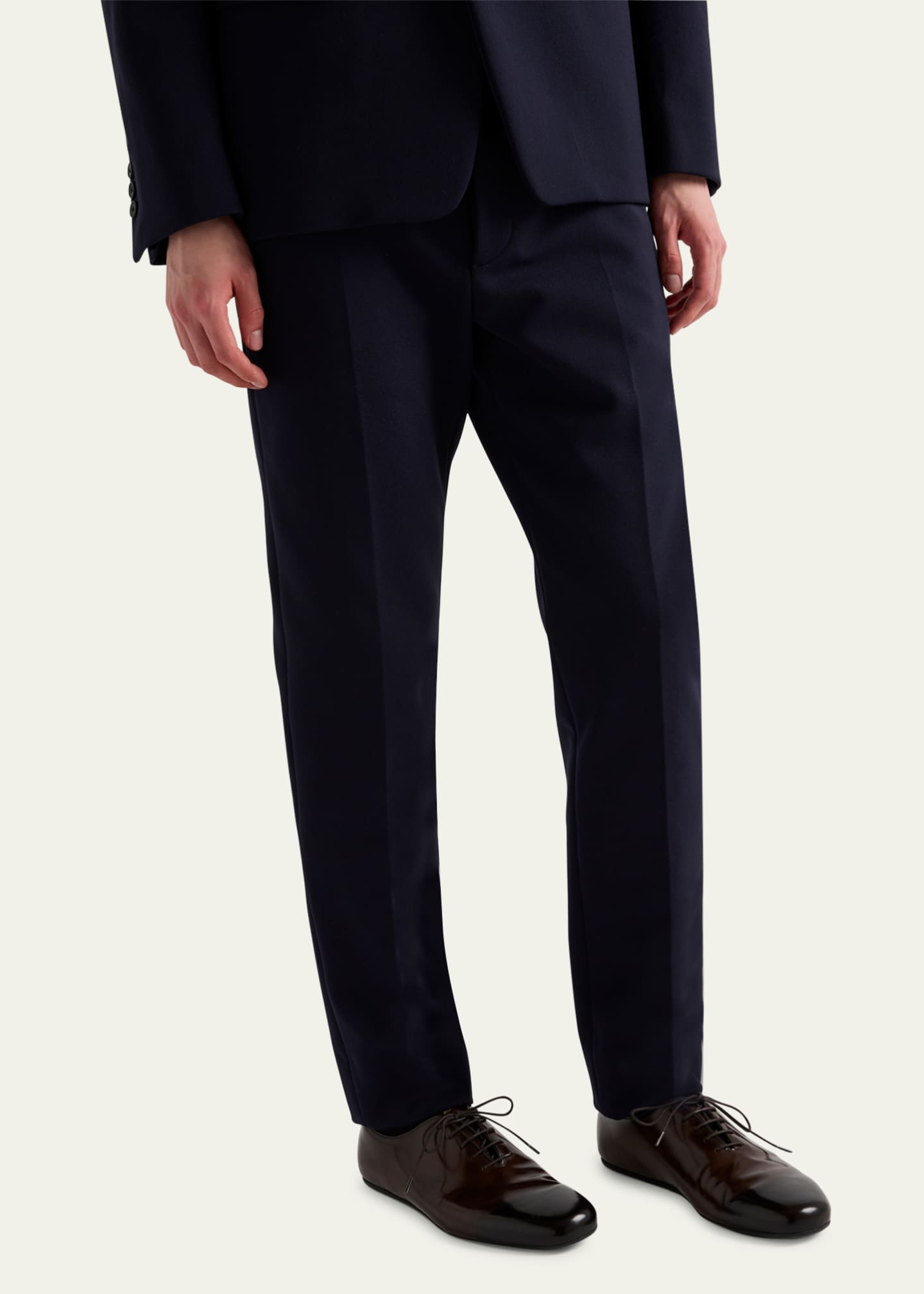 Prada Men's Solid Nailhead Pants Image 4 of 5