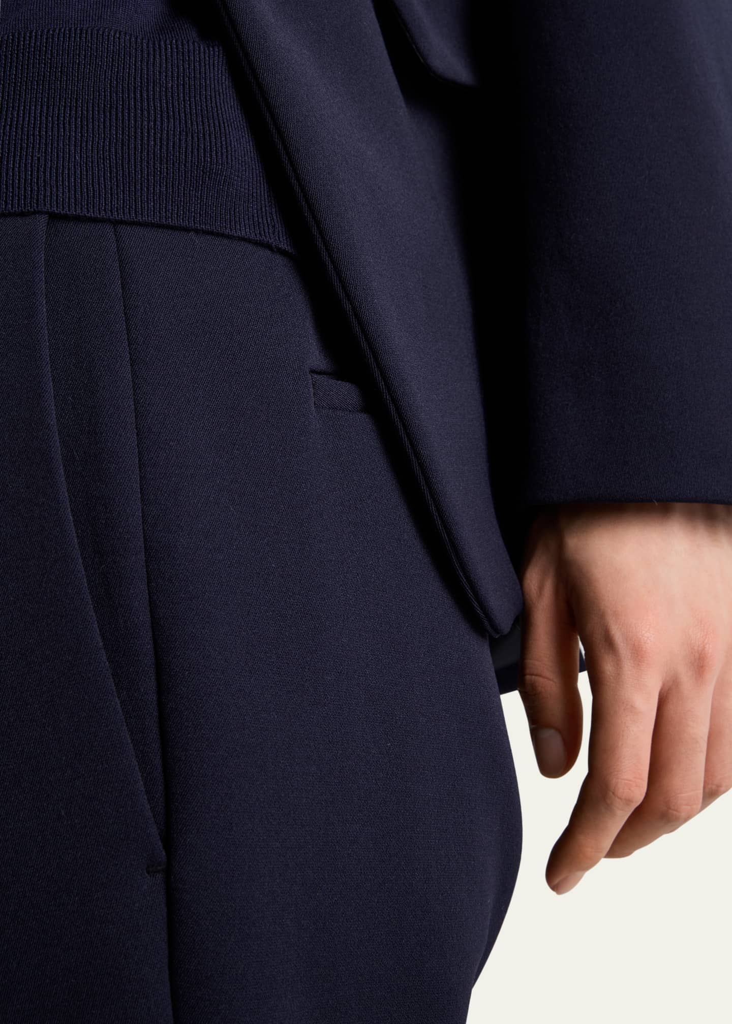 Prada Men's Solid Nailhead Pants Image 5 of 5