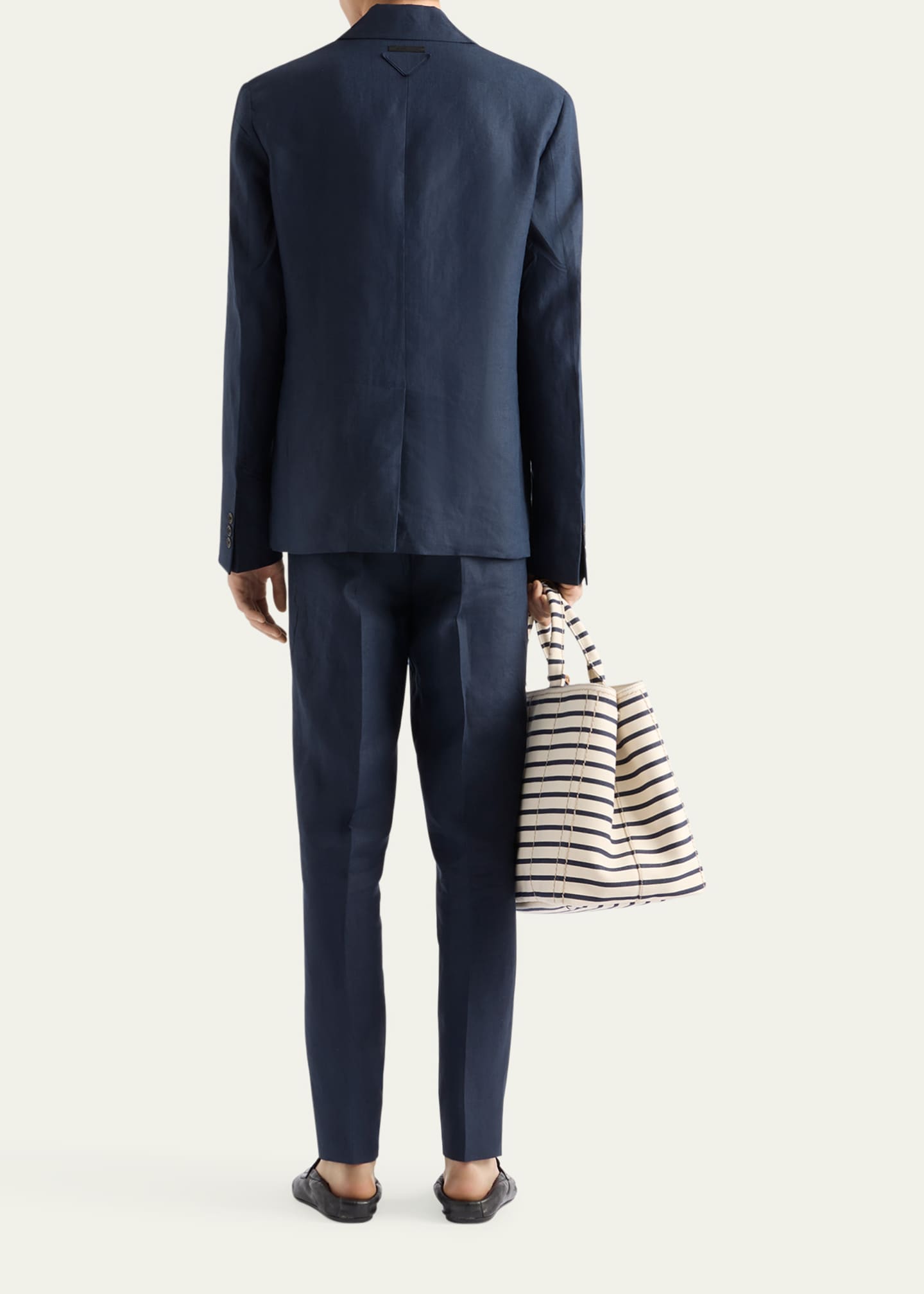 Prada Men's Solid Nailhead Pants Image 3 of 5